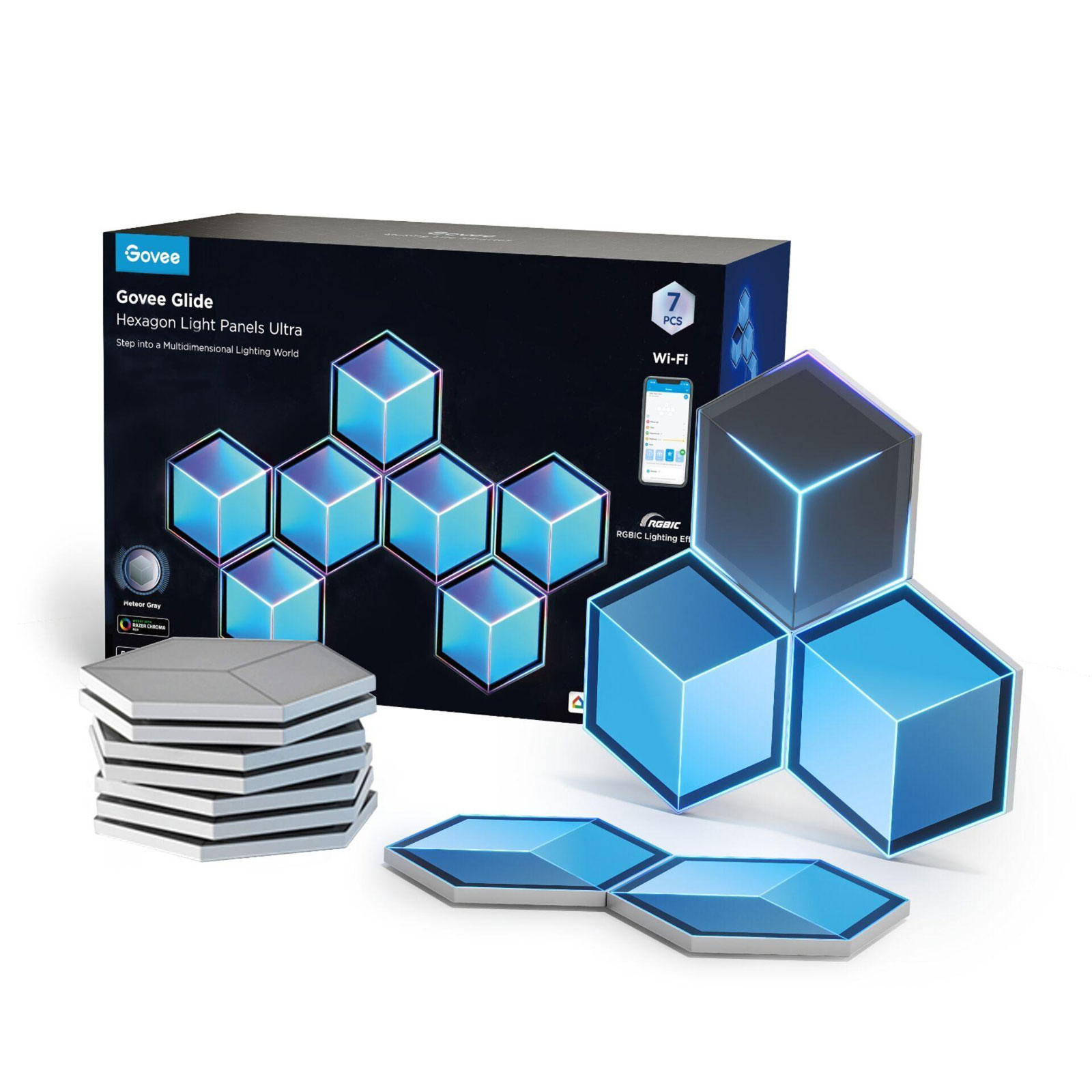 Glide Hexa Light Panels Ultra (7 Stück)