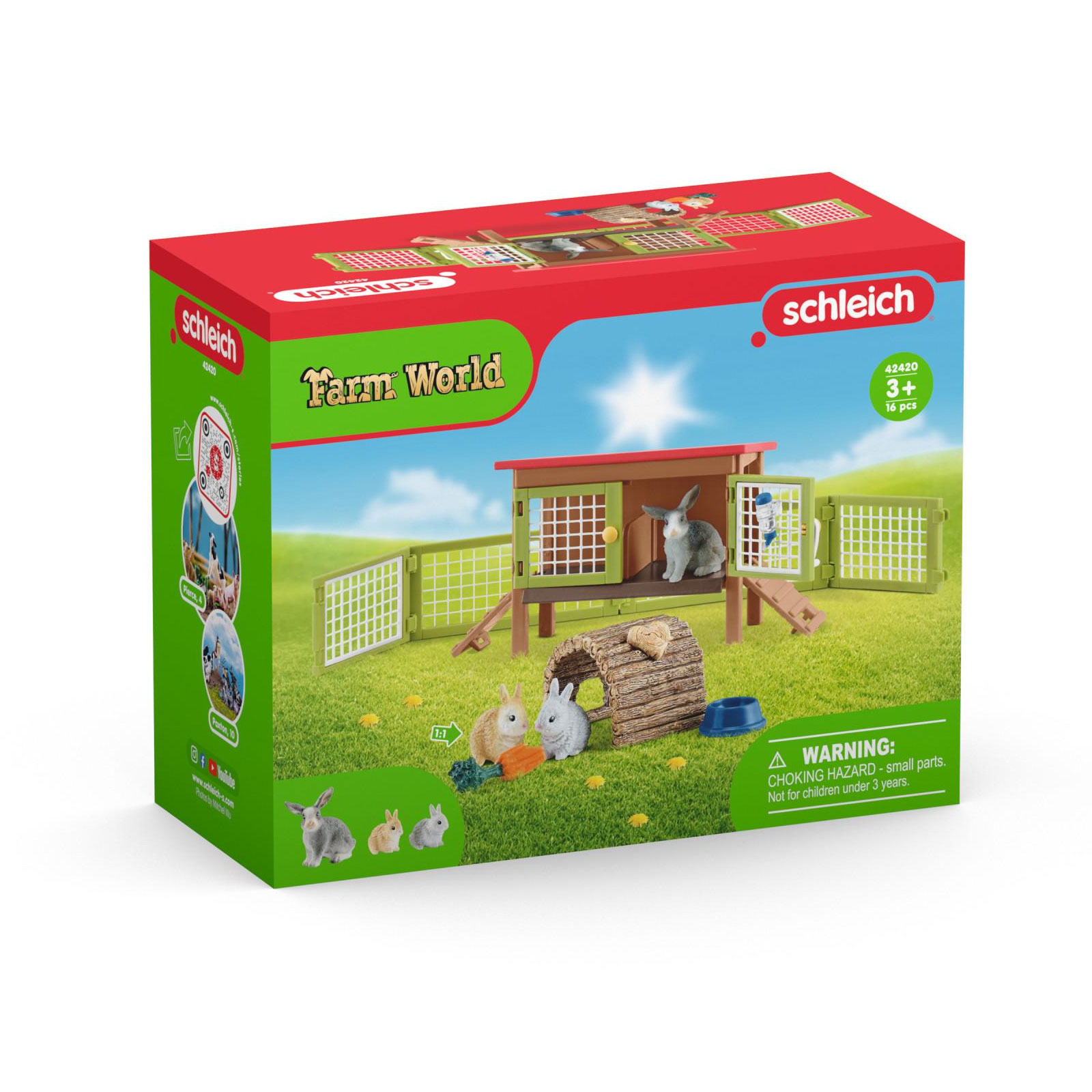 Schleich Kaninchenstall Spielfiguren-Set (42420)