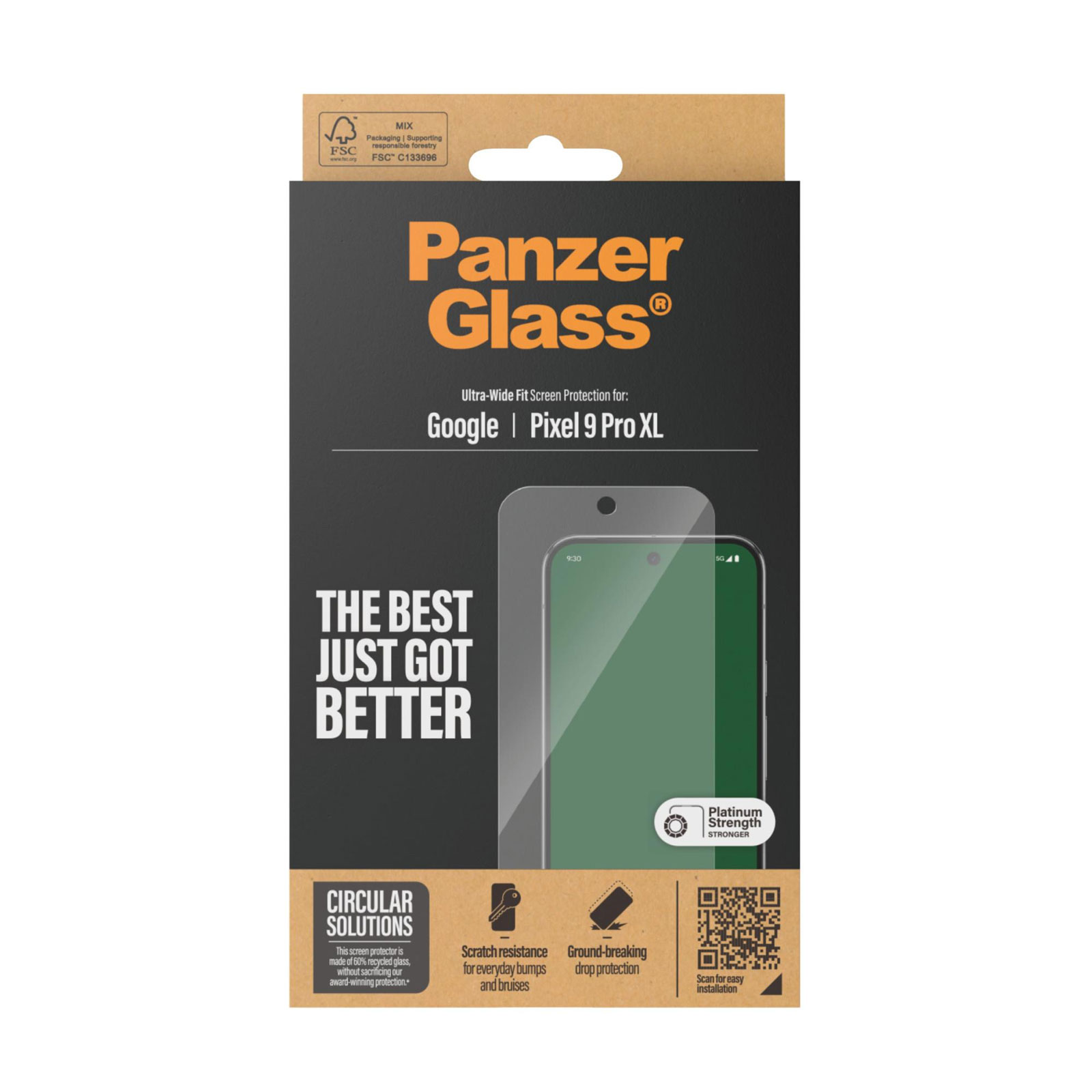 PanzerGlass Displayschutz Google Pixel 9 Pro XL | Ultra-Wide Fit