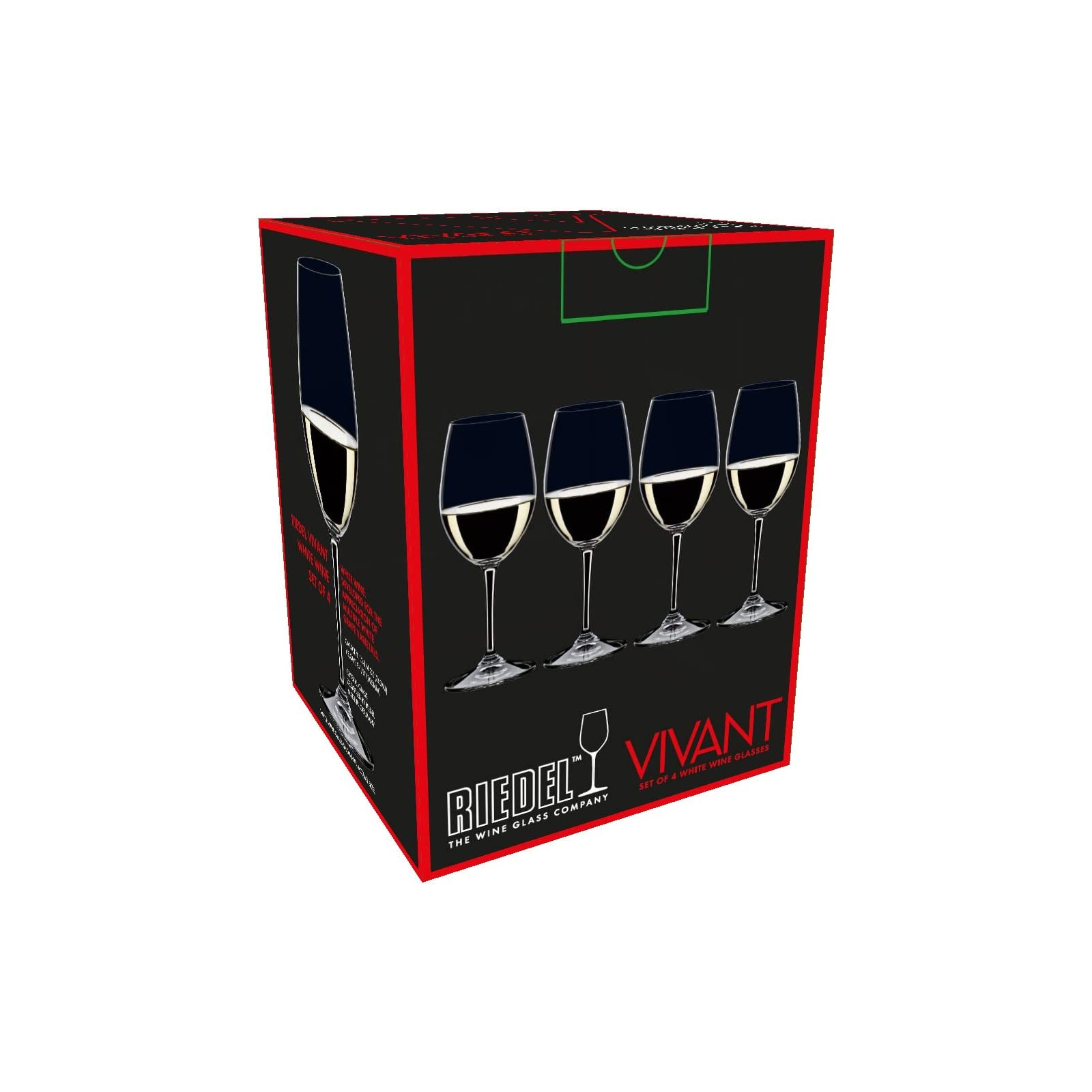 Riedel Vivant Weißweinglas, transparent, 4 Stück