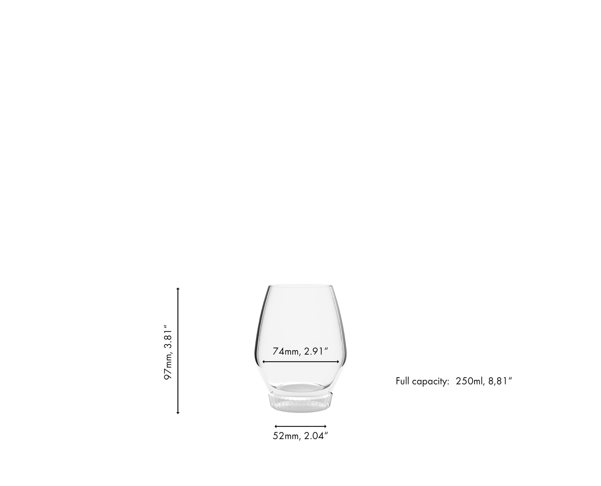 RIEDEL All American Bourbon Glas 2er Set Spirituosen Glas Kristallglas 6416/73