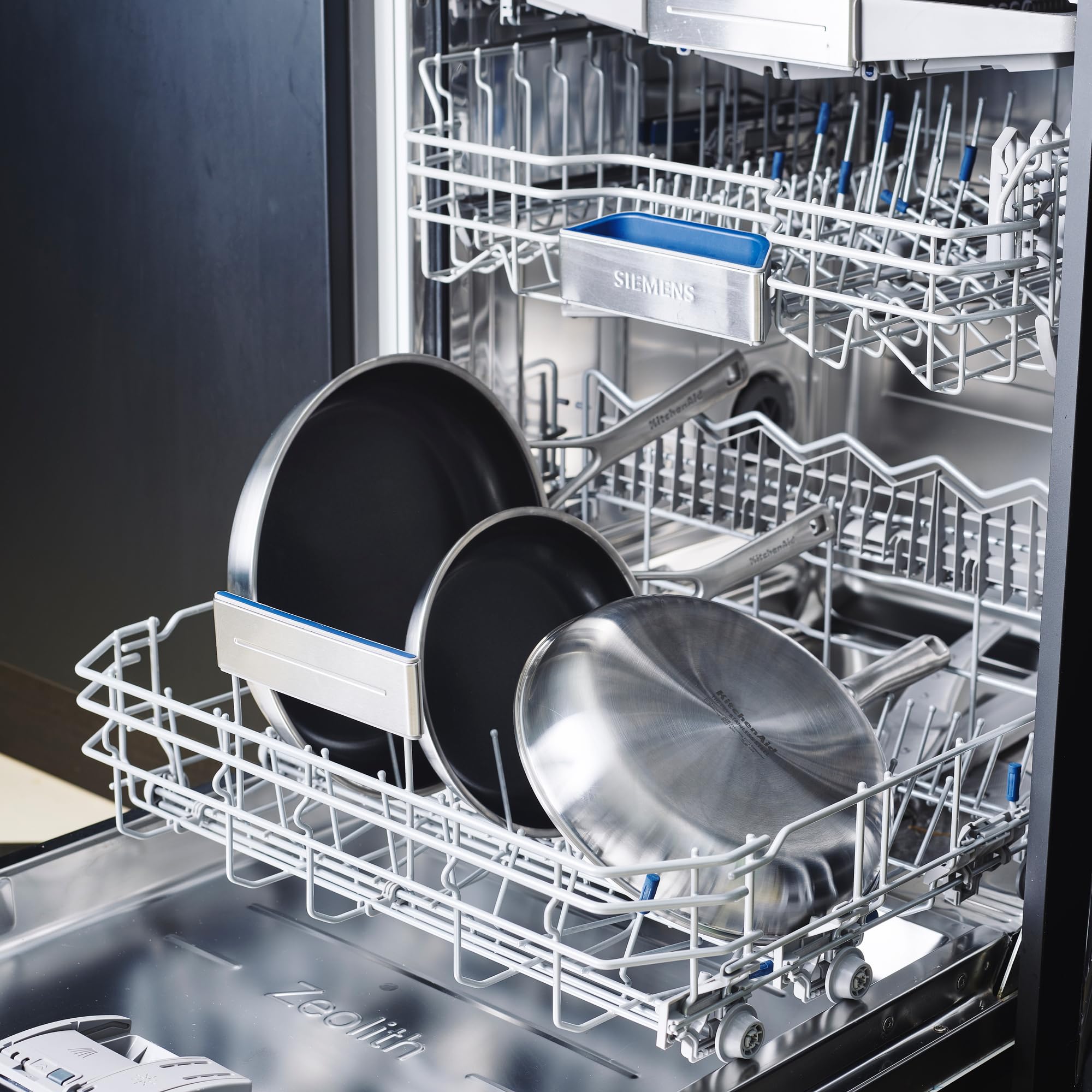 KitchenAid CC003254-001 Wok mit Glasdeckel 28cm Edelstahl