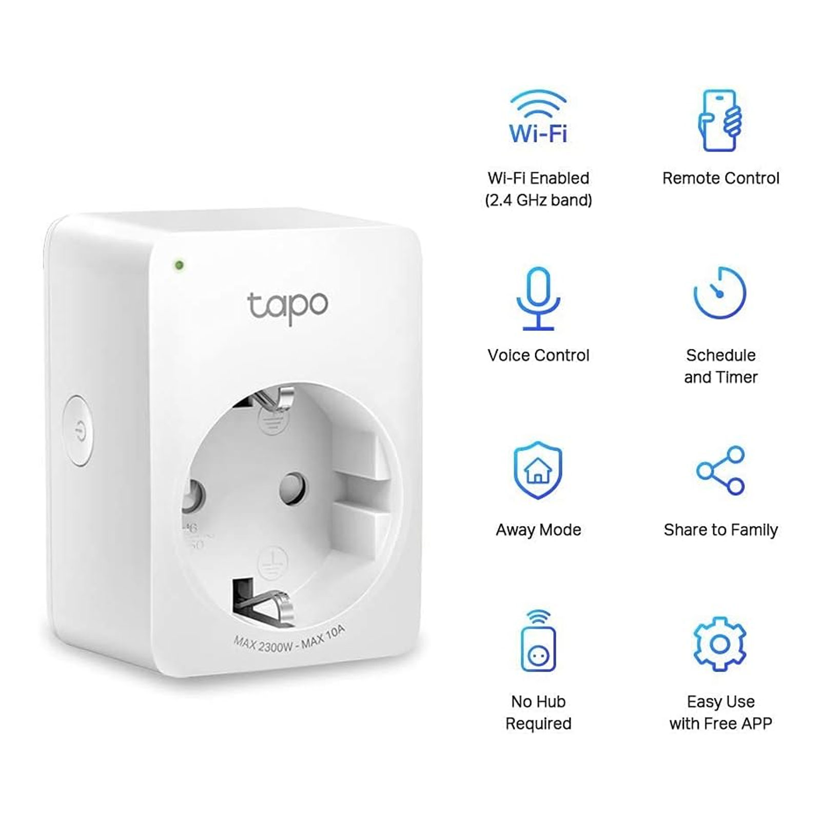 TP-Link Tapo P100 Mini Smart WLAN-Steckdose 2er-Pack