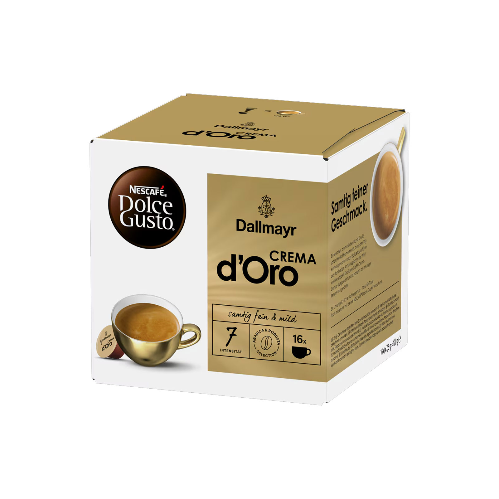 NESCAFÉ DOLCE GUSTO Topseller 6er Pack, Dallmayr Crema d´Oro (5x16 Kapseln) + Cappuccino (1x16 Kapseln)

