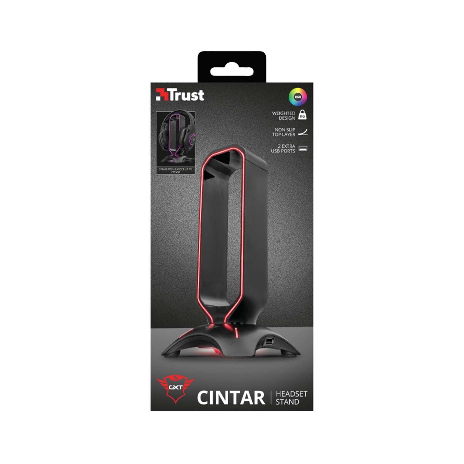 TRUST GXT265 CINTAR RGB HEADSETSTÄNDER TRUST GXT265 CINTAR RGB HEADSETSTÄNDER