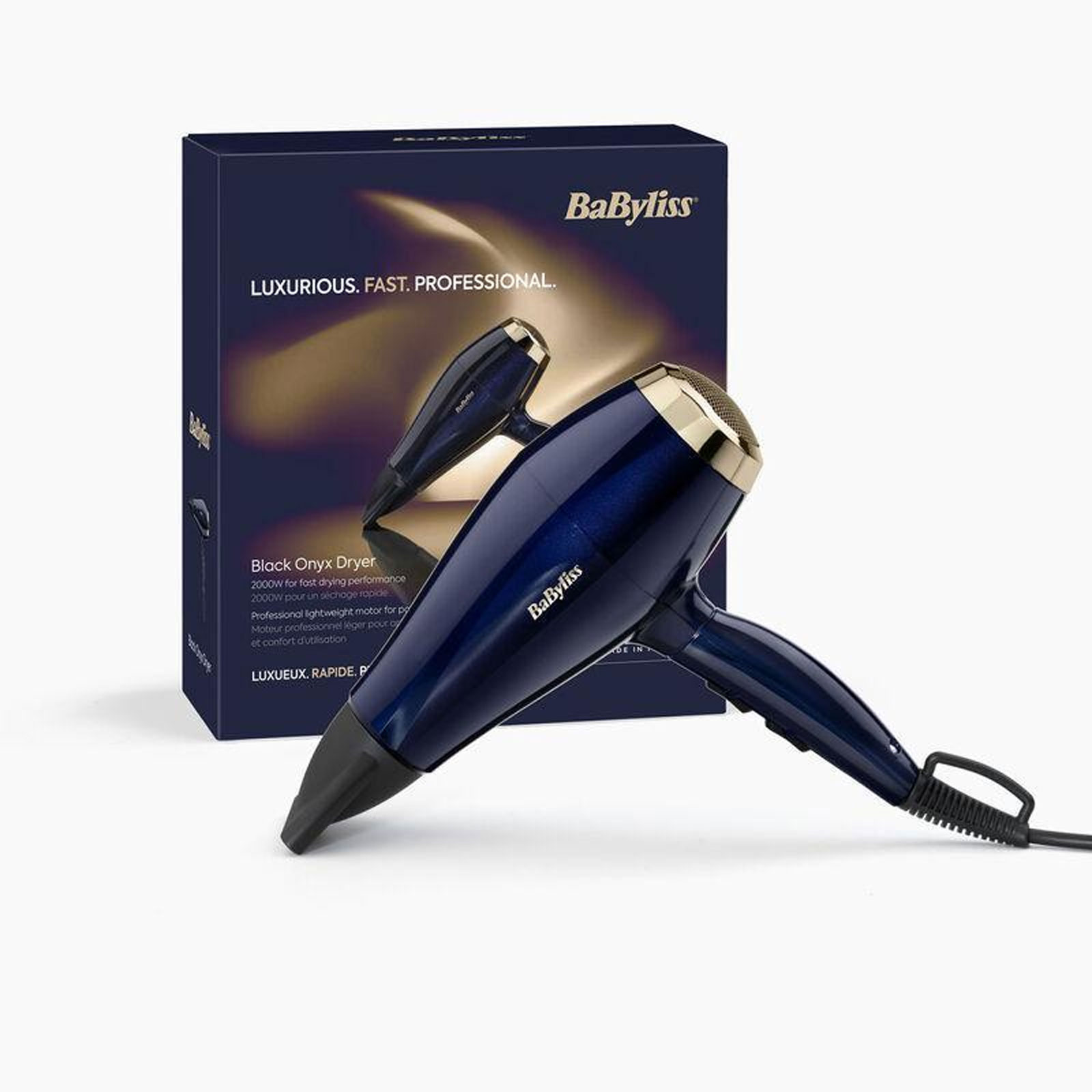 BaByliss 5911E Black Onyx Haartrockner (2.000 Watt, HTDC-Motor mit hohem Drehmoment, 3 Heizstufen, 2 Geschwindigkeitsstufen, Kühlluftstufe,
schmale Stylingdüse, 2,2m langes Salonkabel) BaByliss 5911E Black Onyx Haartrockner (2.000 Watt, HTDC-Motor mit hohem Drehmoment, 3 Heizstufen, 2 Geschwindigkeitsstufen, Kühlluftstufe,
schmale Stylingdüse, 2,2m langes Salonkabel)