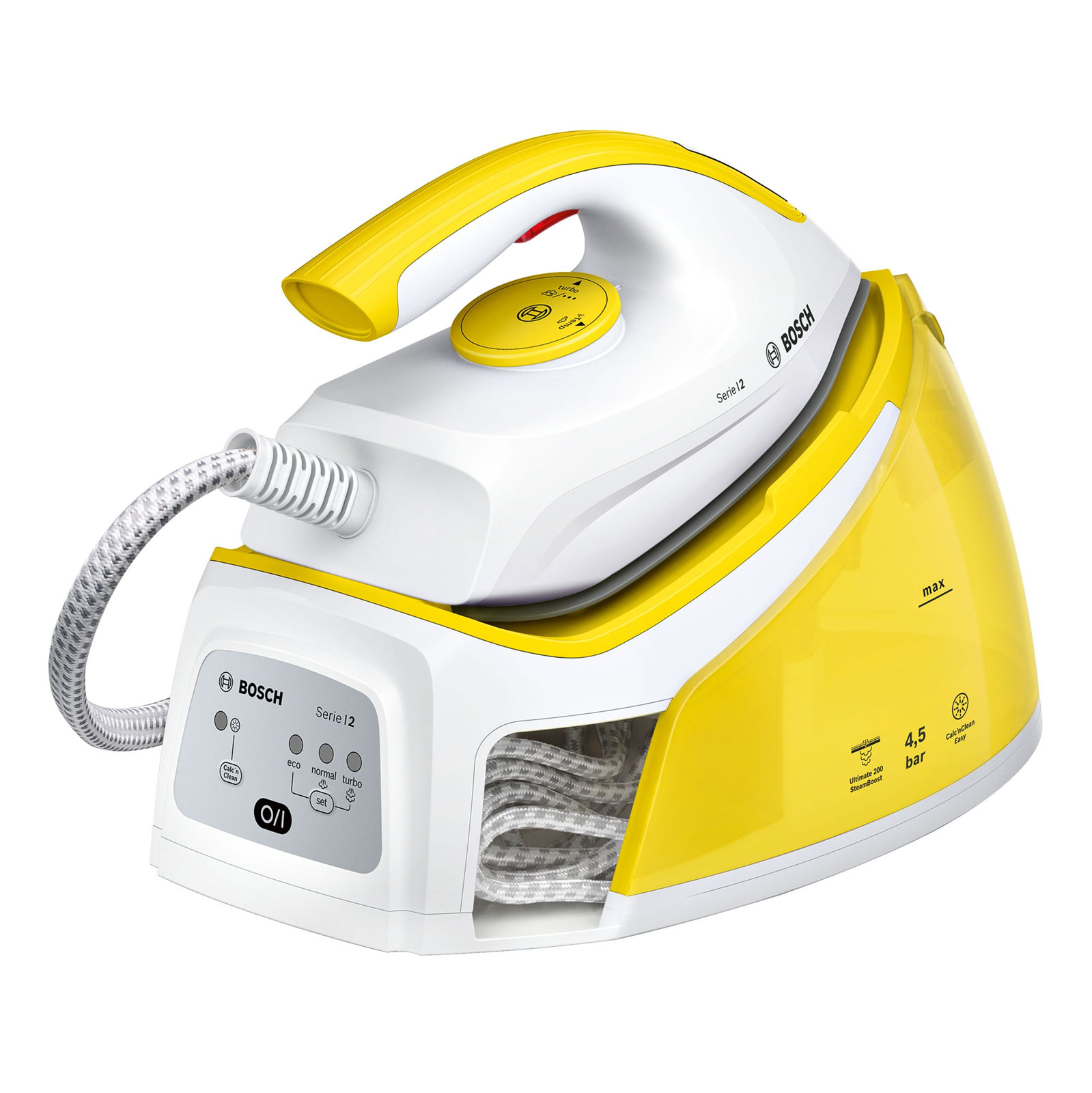 Bosch TDS2120 Dampfstation Palladium weiß/gelb