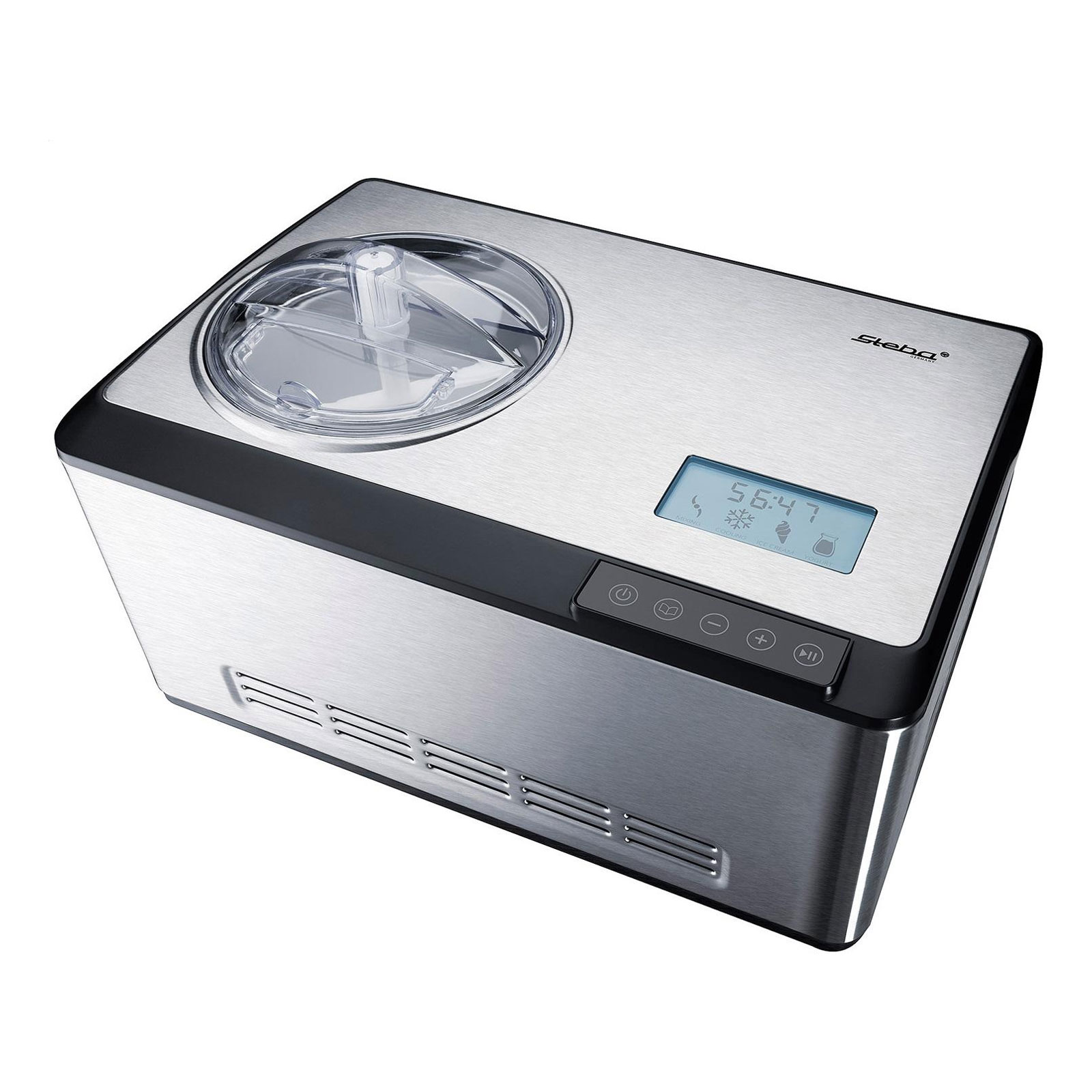 STEBA IC 180 Eismaschine Edelstahl / schwarz  STEBA IC 180 Eismaschine Edelstahl / schwarz