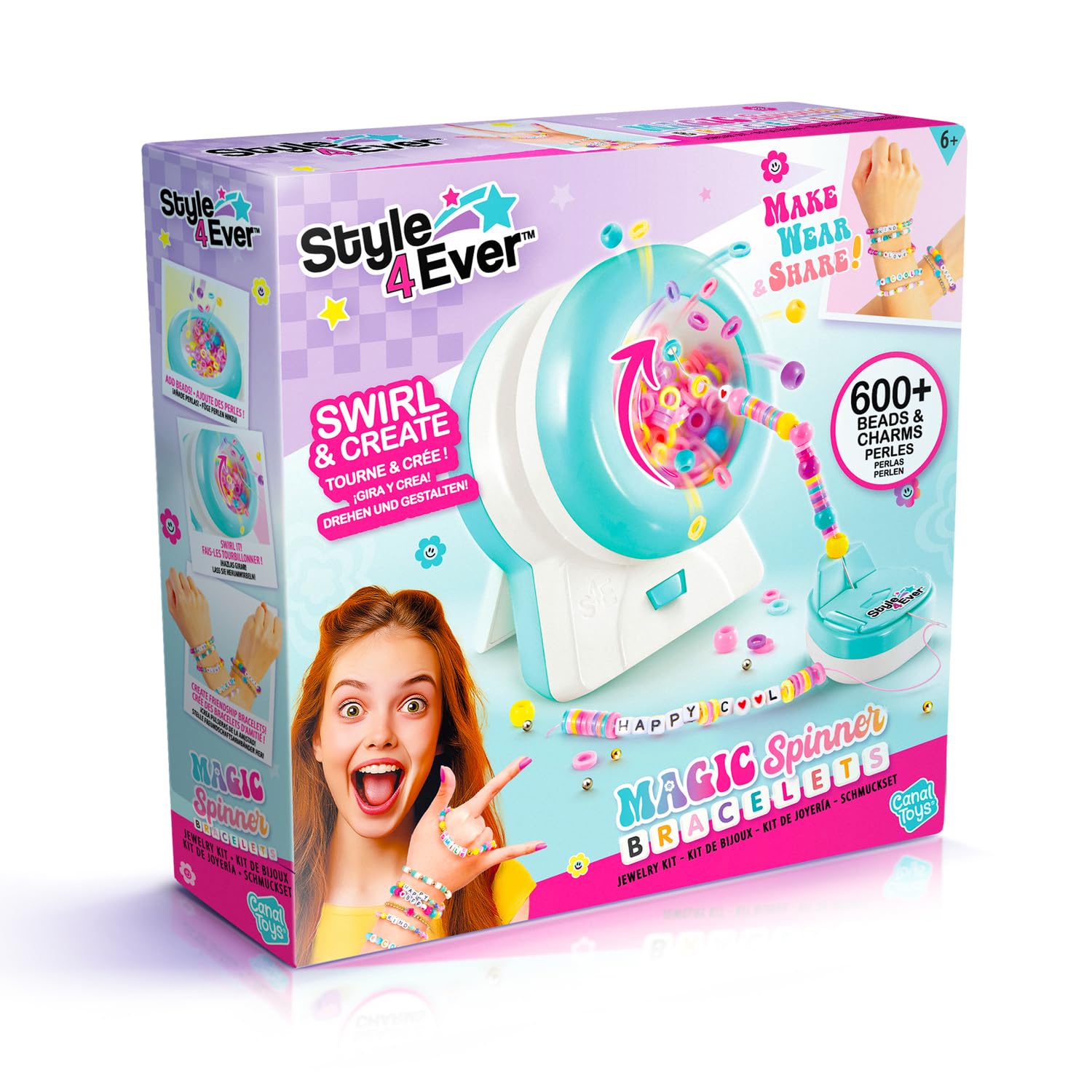 Canal Toys Style 4 Ever Boho Spinner Armbänder – Bastelset für Kinder