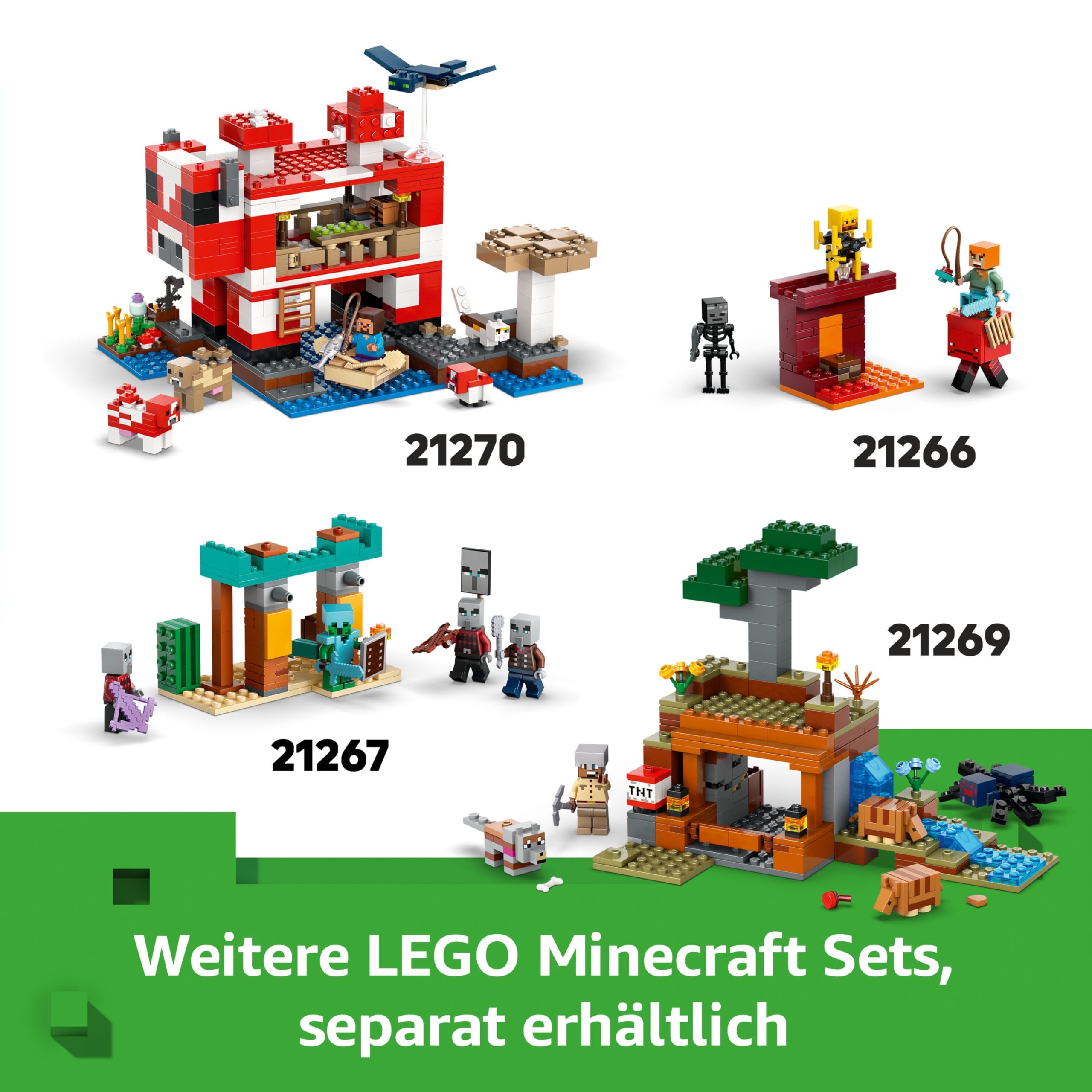 LEGO Minecraft Das Babyschwein-Haus 21268