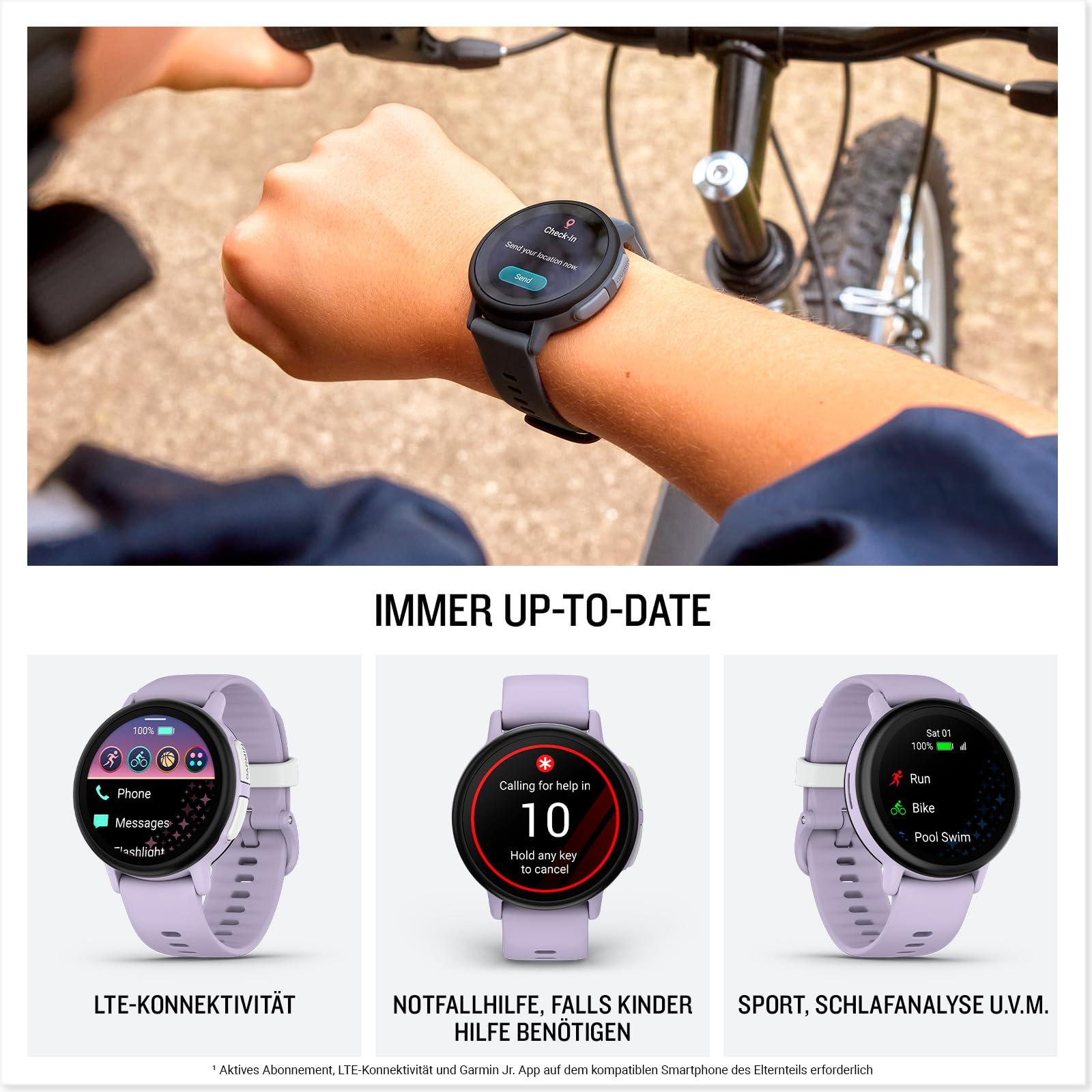 Garmin Bounce 2 (43mm) - LTE Smartwatch für Kinder Garmin Bounce 2 (43mm) - LTE Smartwatch für Kinder