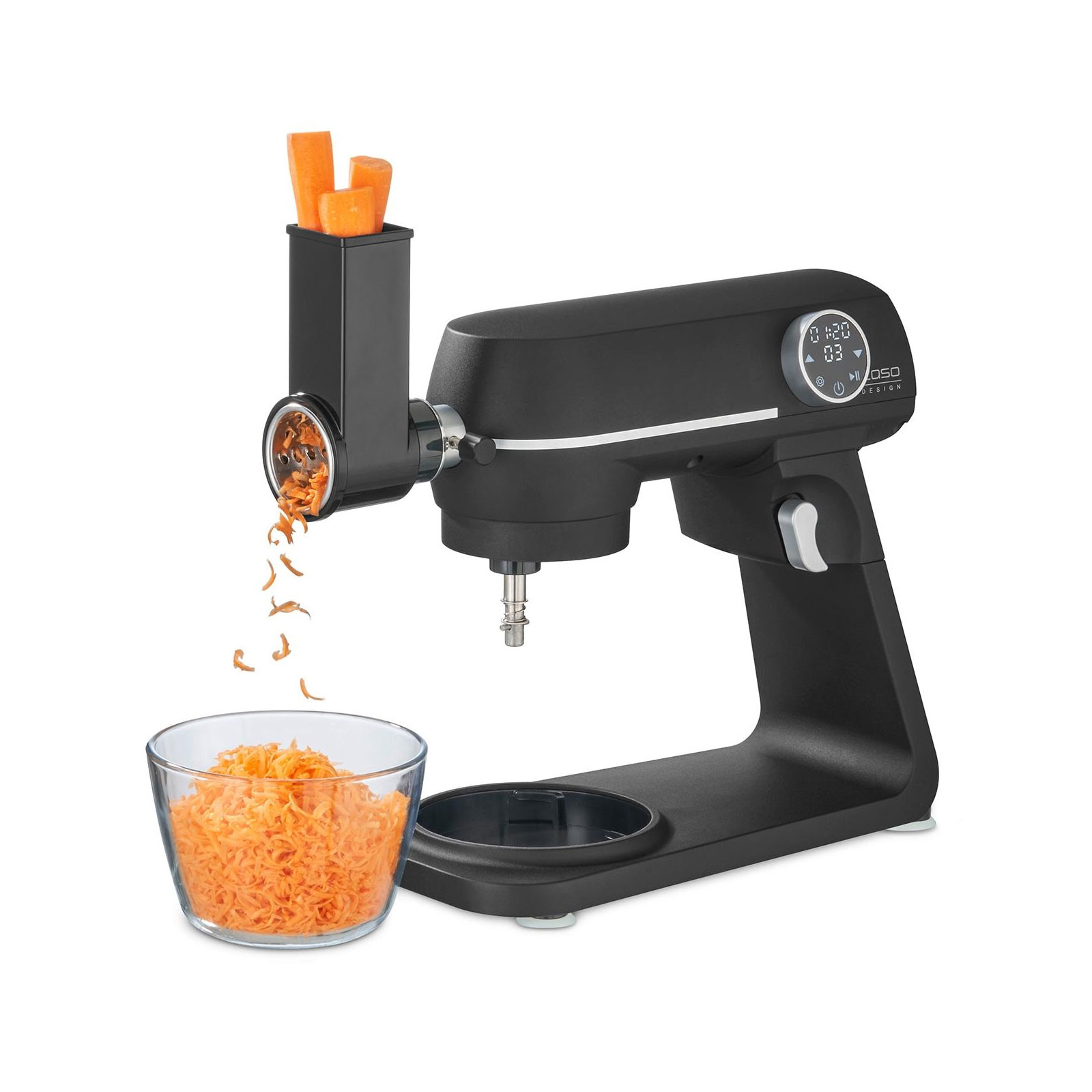 Caso 3160 Multireiben-Set für Küchenmaschine KM 1800 Black (passend zu Küchenmaschine KM 1800 Black (Art.Nr. 3156 / Art.Nr. 3157))