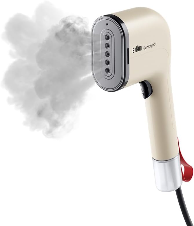 Braun QuickStyle 3 GS3012BG, kompakter und leichter Steamer, Dampfglätter