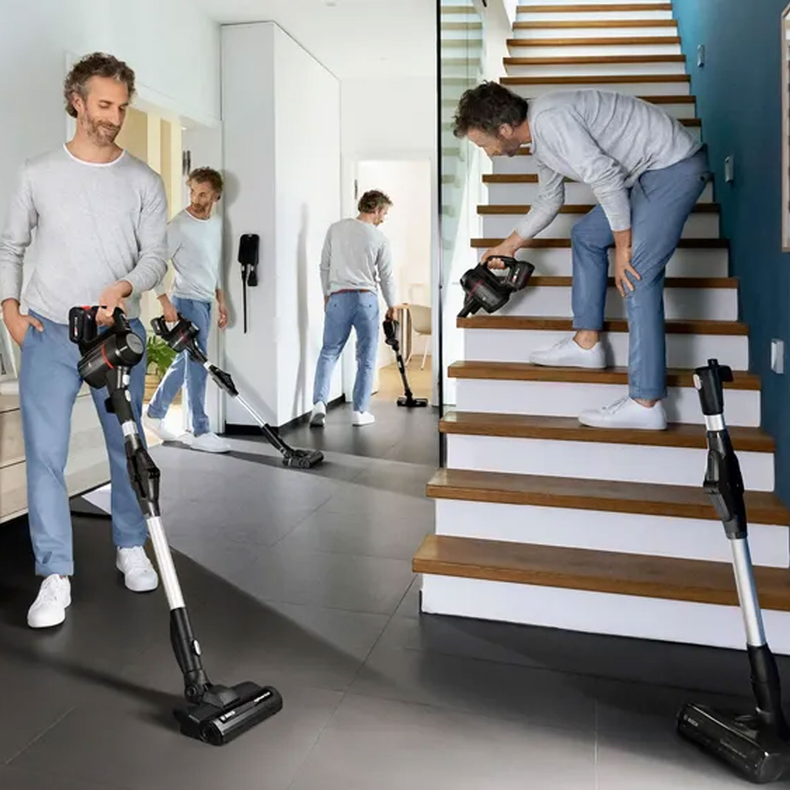 Bosch BSS715FRSH Akku-Staubsauger, Unlimited 7, Schwarz