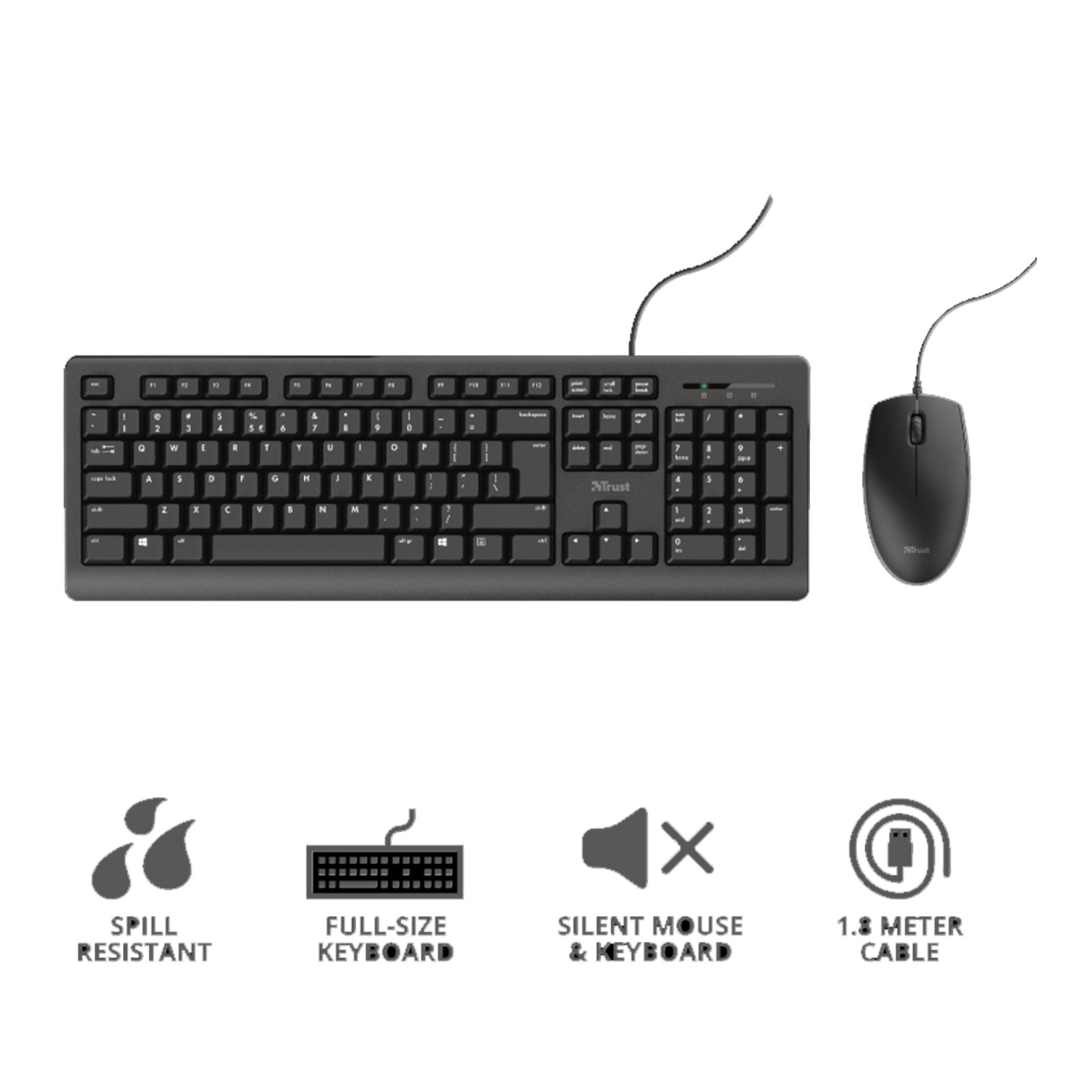 Trust Primo Keyboard and Mouse Set DE