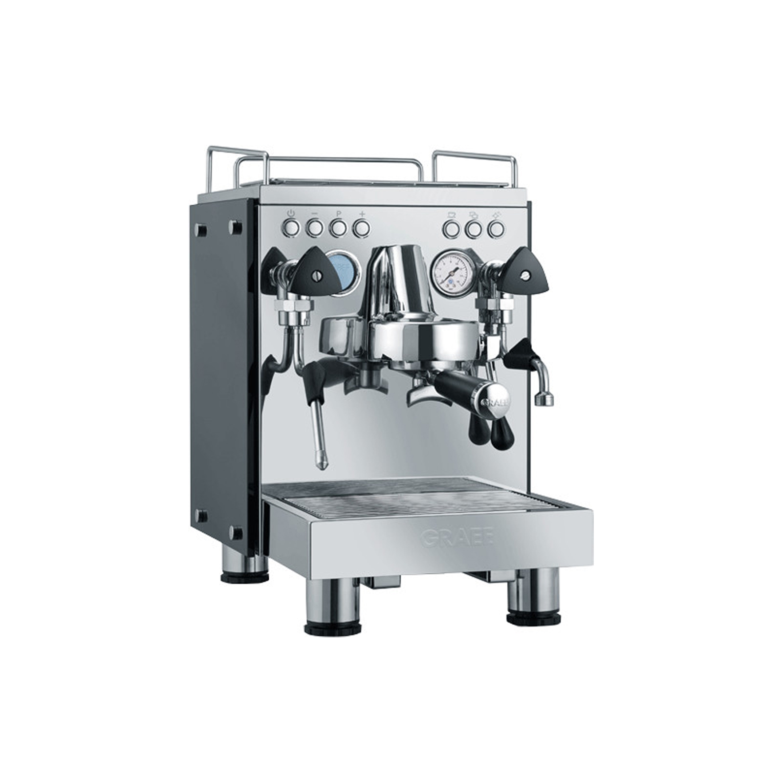 GRAEF ES 1000 Contessa Siebträger-Espressomaschine Edelstahl hochglanzpoliert / Glas individualisierbar