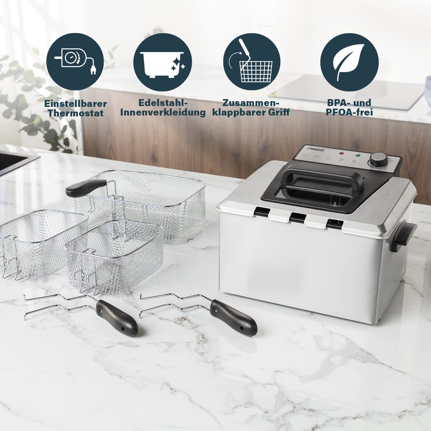 Princess Fritteuse – 3270 Watt, 5 Liter