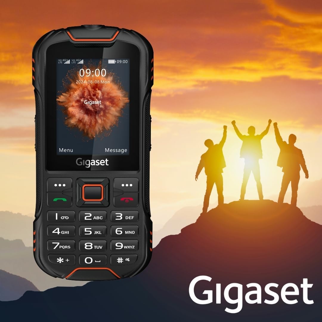 Gigaset GLX8 Plus - Robustes 4G-Outdoor-Tastenhandy