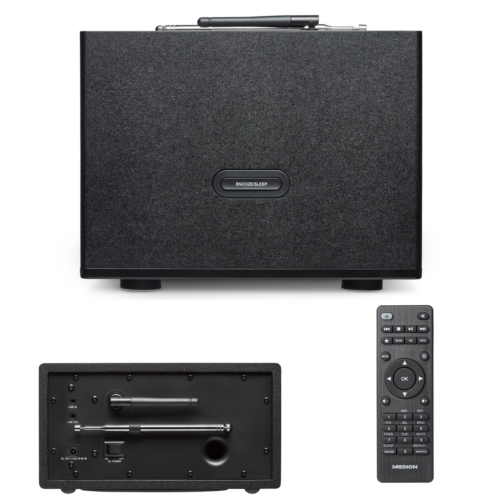 Medion Internetradios MD89295 2.1 graphit-silber