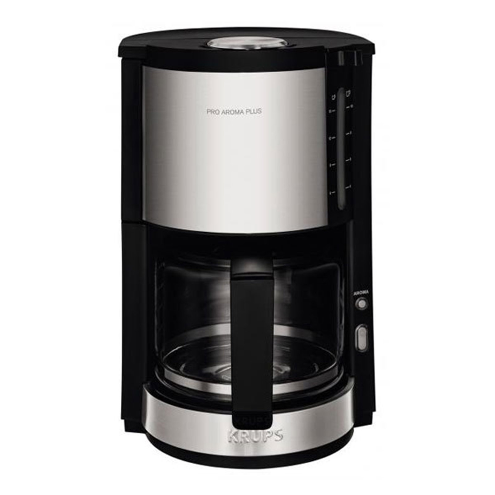 KRUPS KM 321 ProAroma Glas-Kaffeeautomat matt schwarz
