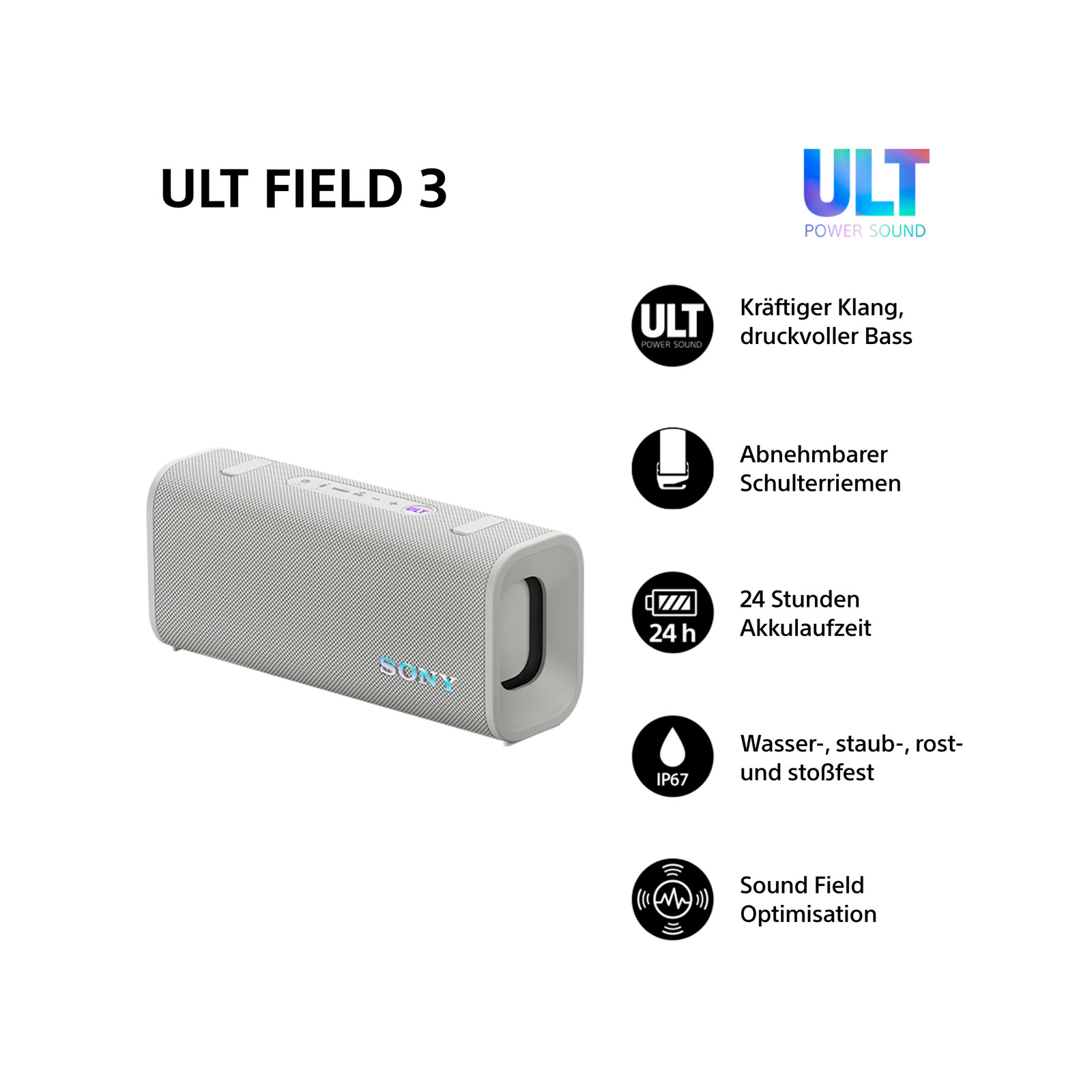 SON SRS-ULT FIELD 3 SCHWARZ