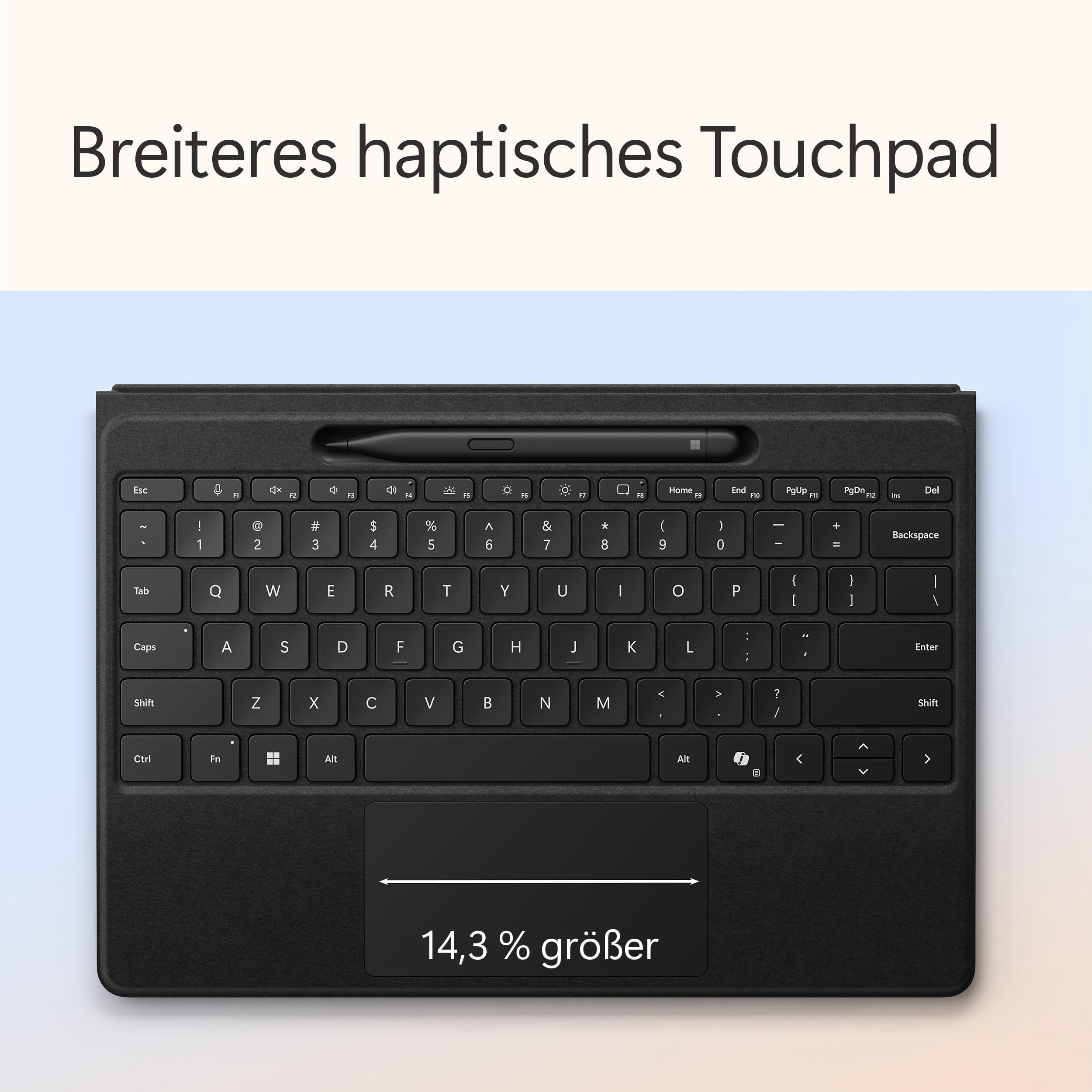 Microsoft Surface Pro Flex Keyboard | 2-in-1 Alcantara® Keyboard