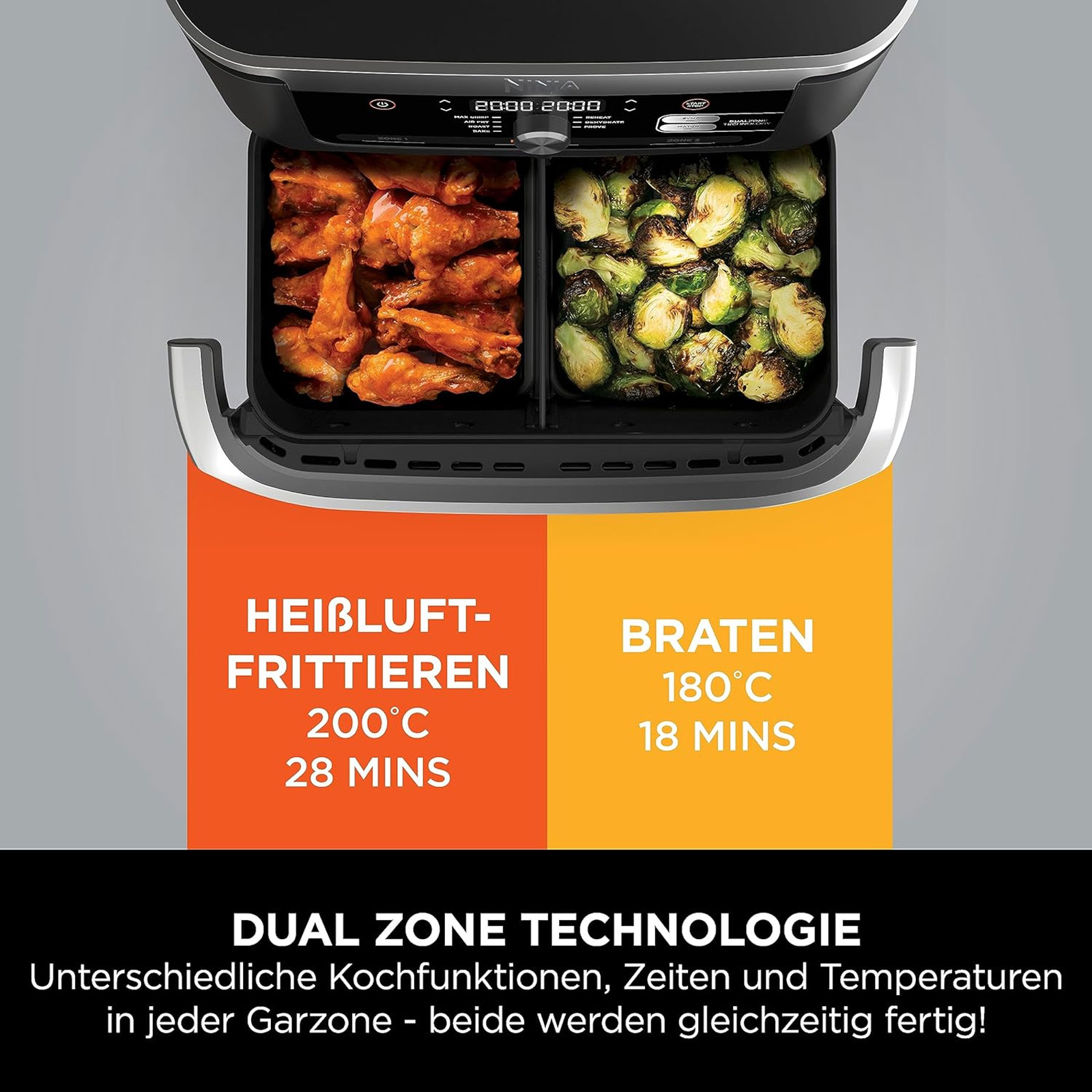 NINJA AF500EU Heißluftfritteuse NINJA AF500EU Heißluftfritteuse