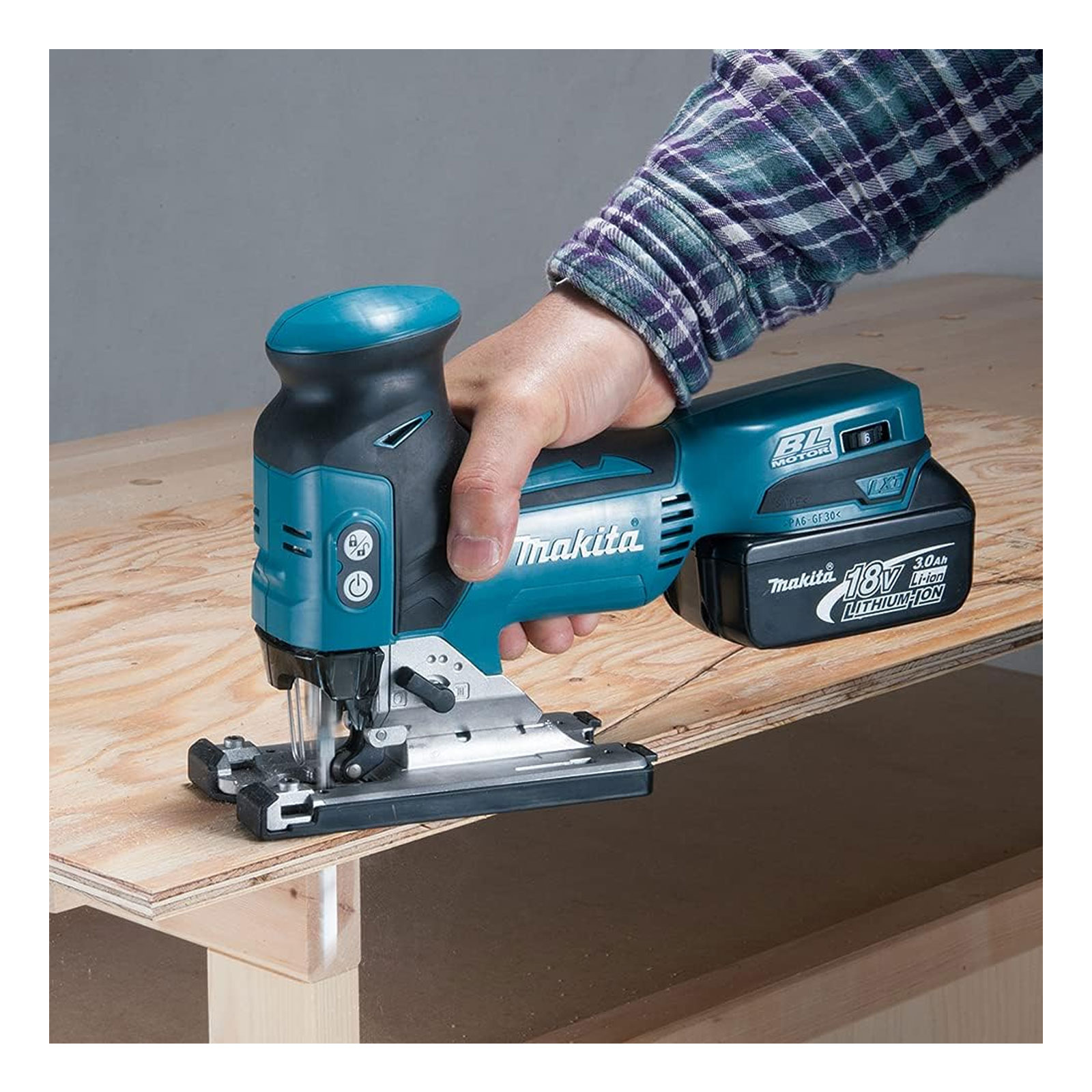 Makita Akku-Pendelhubstichsäge 18V (ohne Akku, ohne Ladegerät) DJV181Z Makita Akku-Pendelhubstichsäge 18V (ohne Akku, ohne Ladegerät) DJV181Z