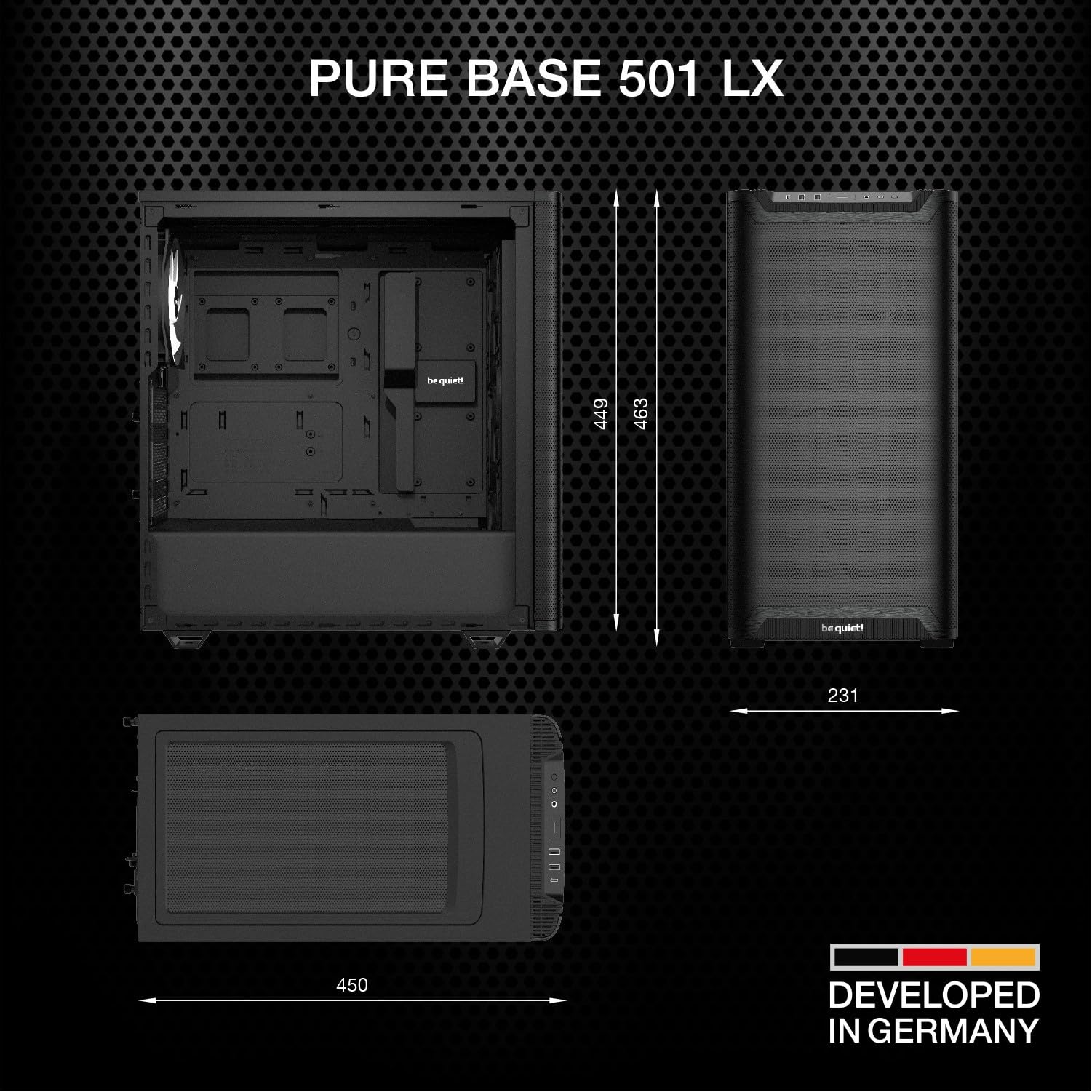 be quiet! Pure Base 501 LX Black PC-Gehäuse