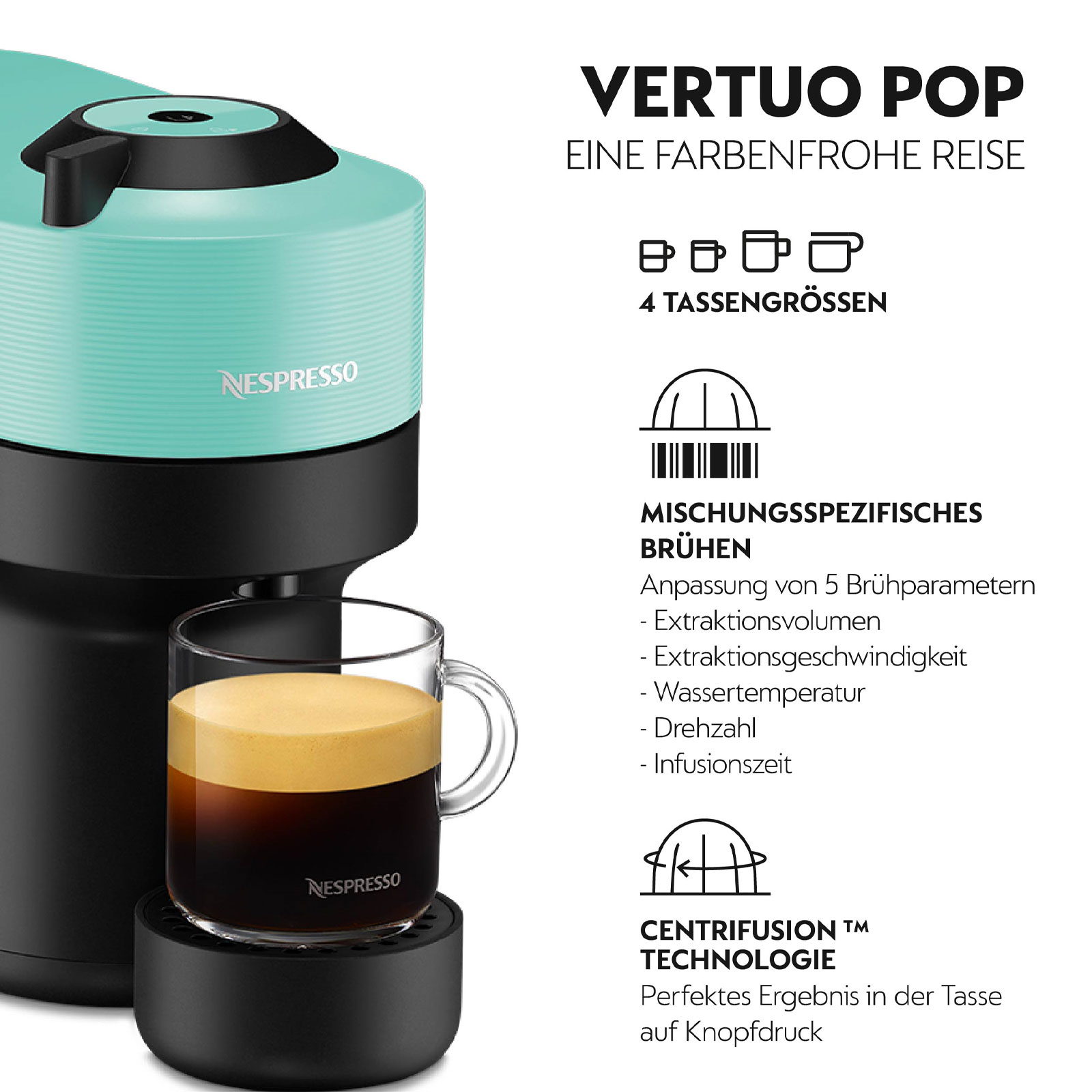 Krups XN9204.22 Vertou Pop Mint + ### AEROCCINO GUTSCHEIN ### 