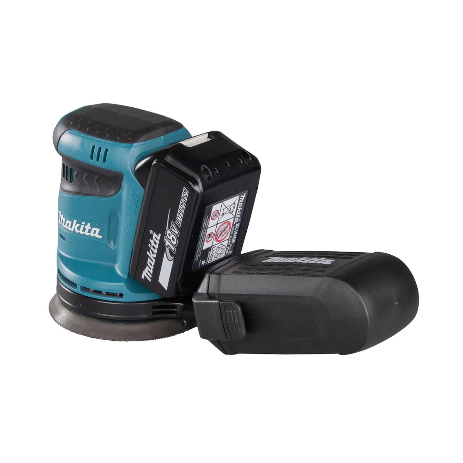 Makita Akku-Exzenterschleifer 18V (ohne Akku, ohne Ladegerät) DBO180Z Makita Akku-Exzenterschleifer 18V (ohne Akku, ohne Ladegerät) DBO180Z