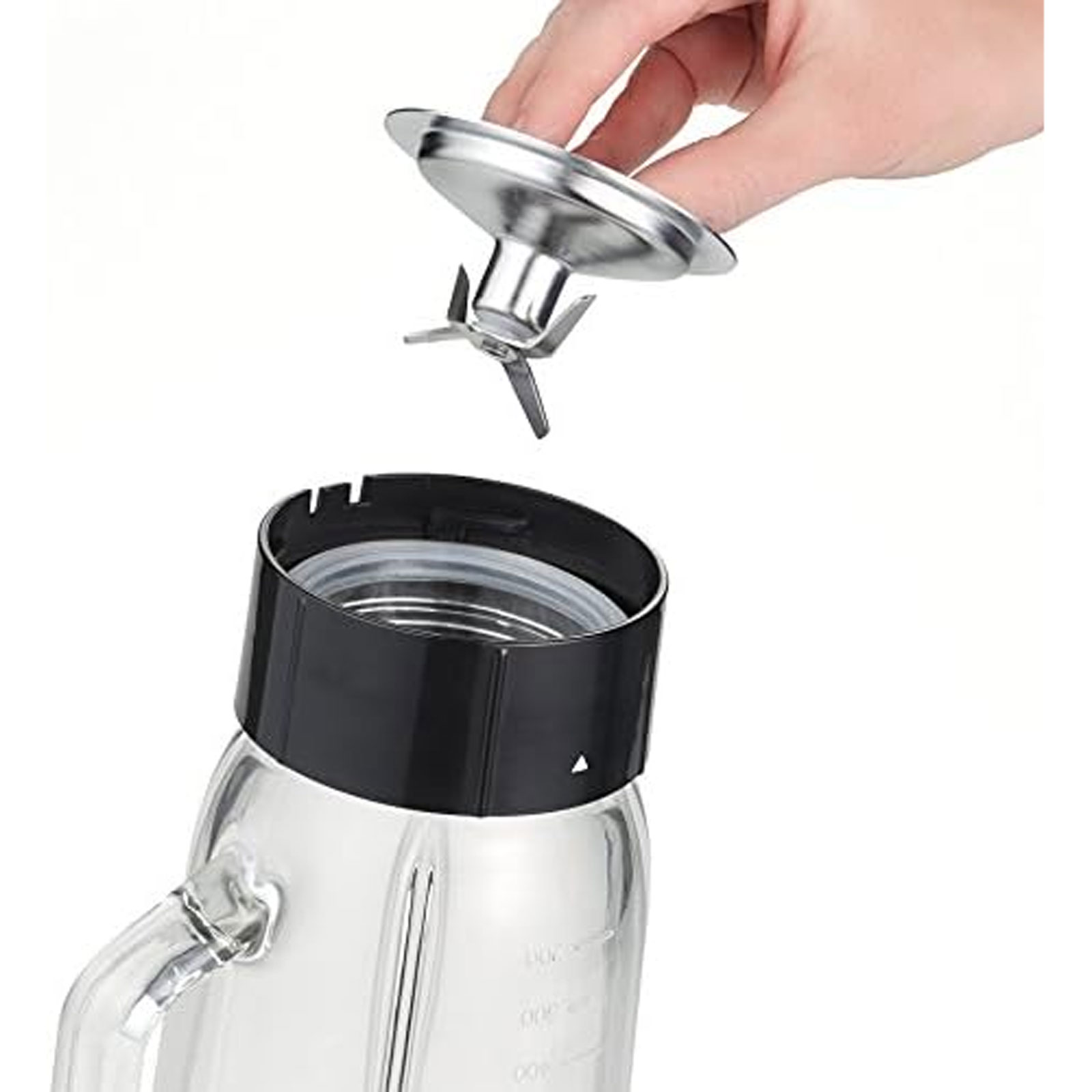 SEVERIN SM 7971 Multimixer + Smoothie Mix &; Go (500 Watt, Kapazität Mixbehälter / Smoothie-Maker ca. 1.000/600 ml, 2 Geschwindigkeitsstufen, Puls-Taste, Mixbehälter aus Glas, Trinkbehälter mit Deckel aus BPA-freiem Kunststoff, gebürstetes 