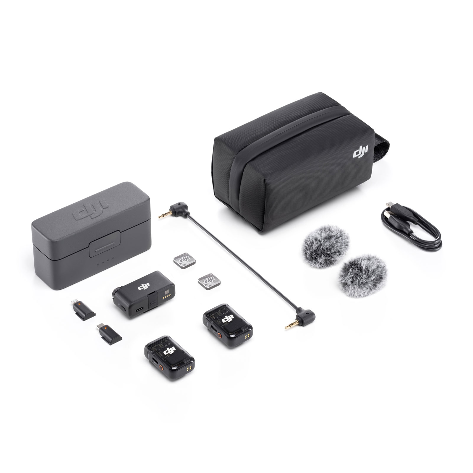 Dji Mic 2 kabelloses Mikrofon  (1 Sender + 1 Empfänger + Ladecase )