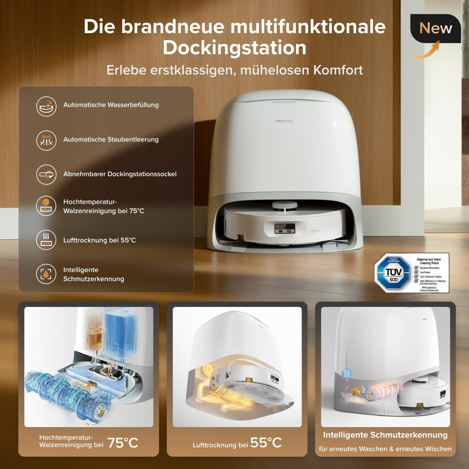 Roborock Qrevo Curv 2 FlowX Saugroboter mit Wischfunktion