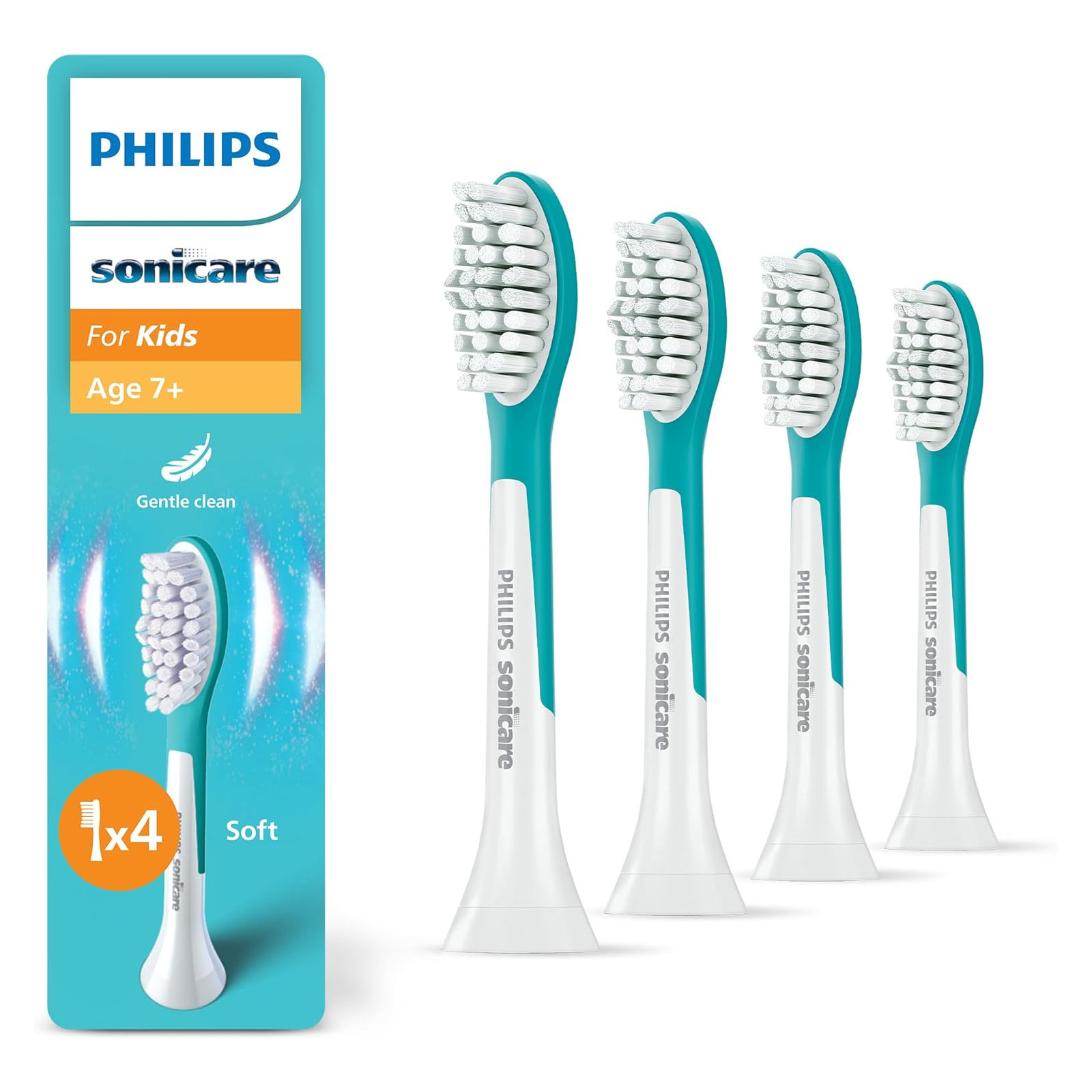 Philips HX6044/90 Sonicare For Kids, Original Ersatzbürstenköpfe für Kinder ab 7 Jahren Philips HX6044/90 Sonicare For Kids, Original Ersatzbürstenköpfe für Kinder ab 7 Jahren