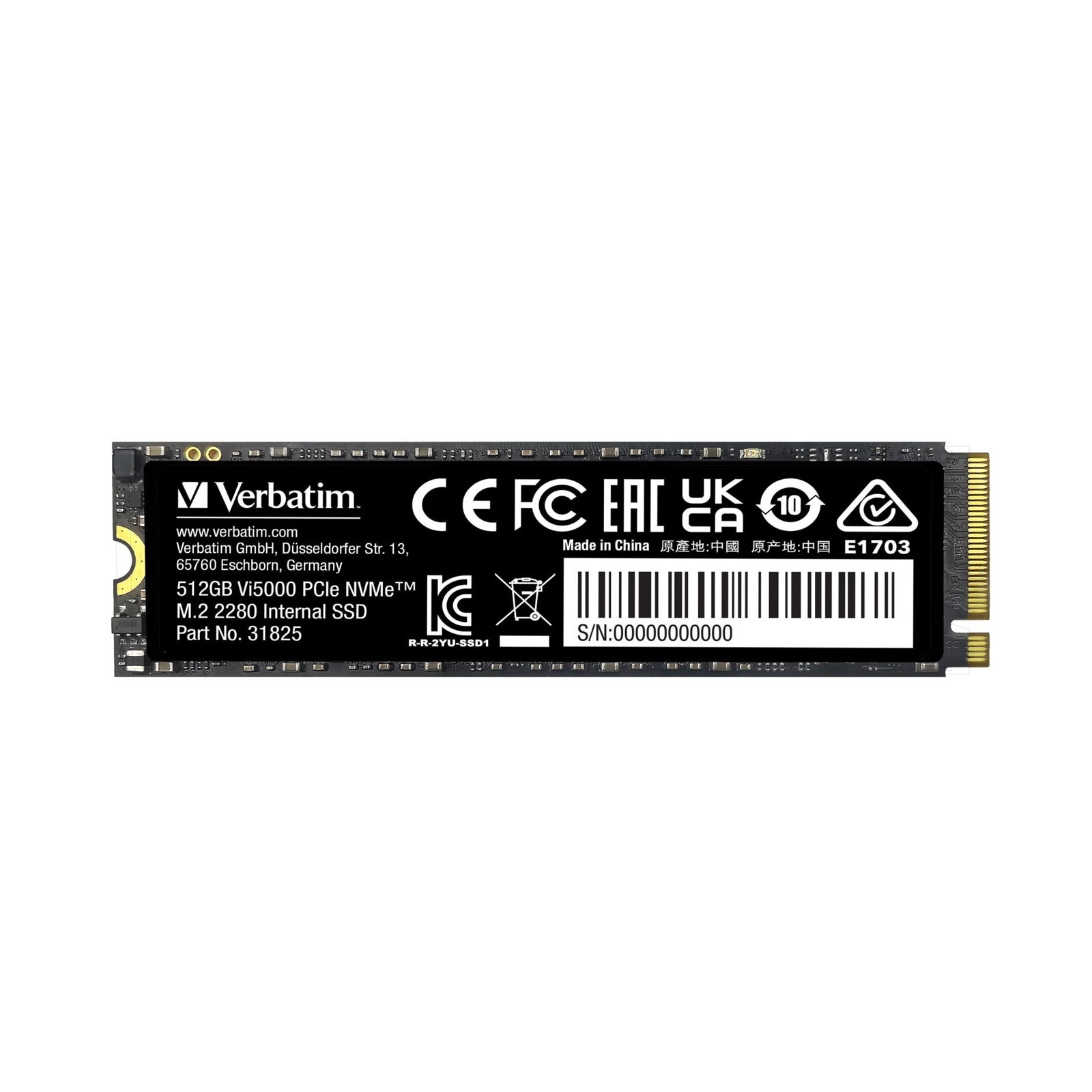 Vi5000 PCIe NVMe M.2 SSD 512GB