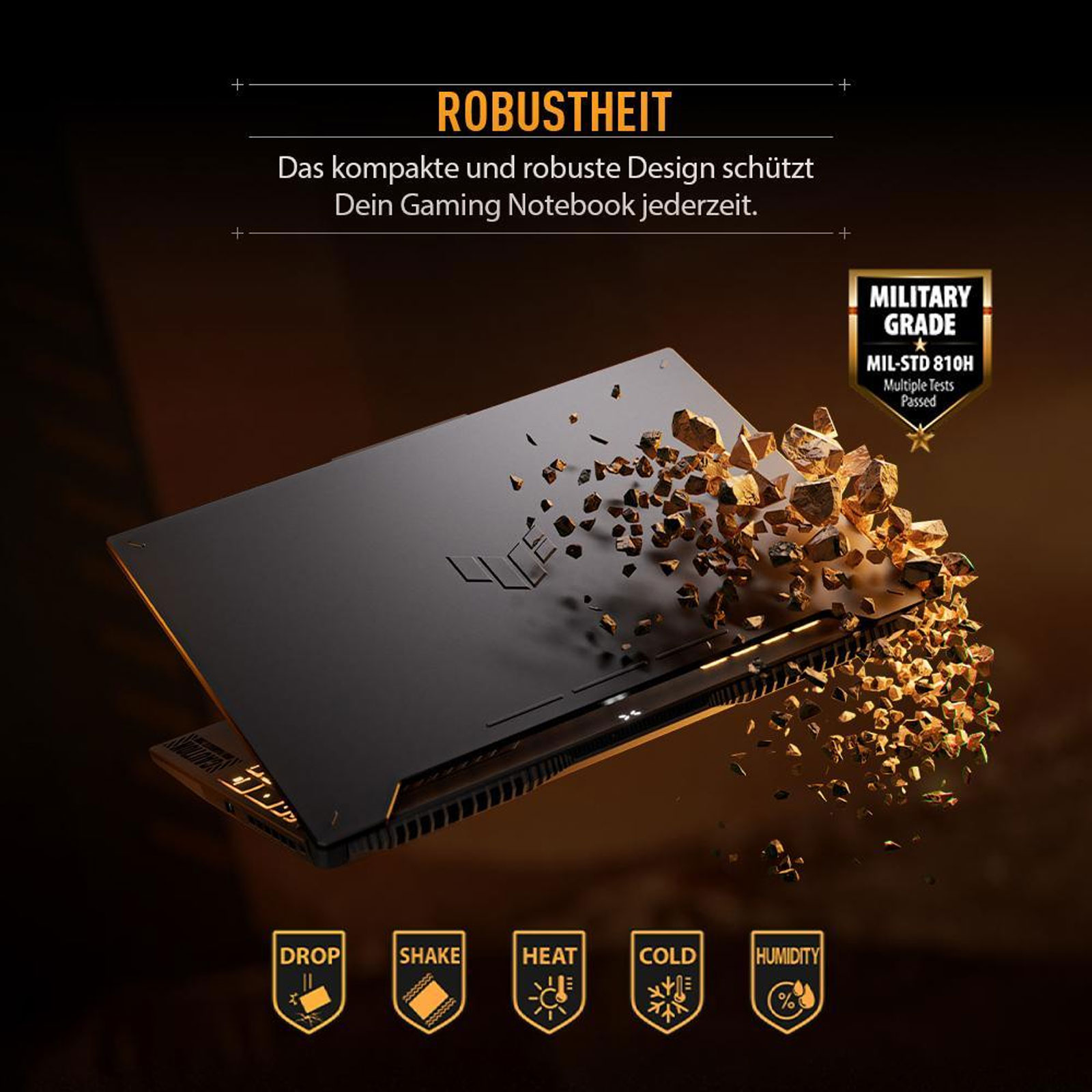 ASUS TUF Gaming F17 FX707VV-HX240W, 17,3 Zoll, Full HD, Intel Core i7-13620H, 16 GB, 1 TB SSD, RTX 4060