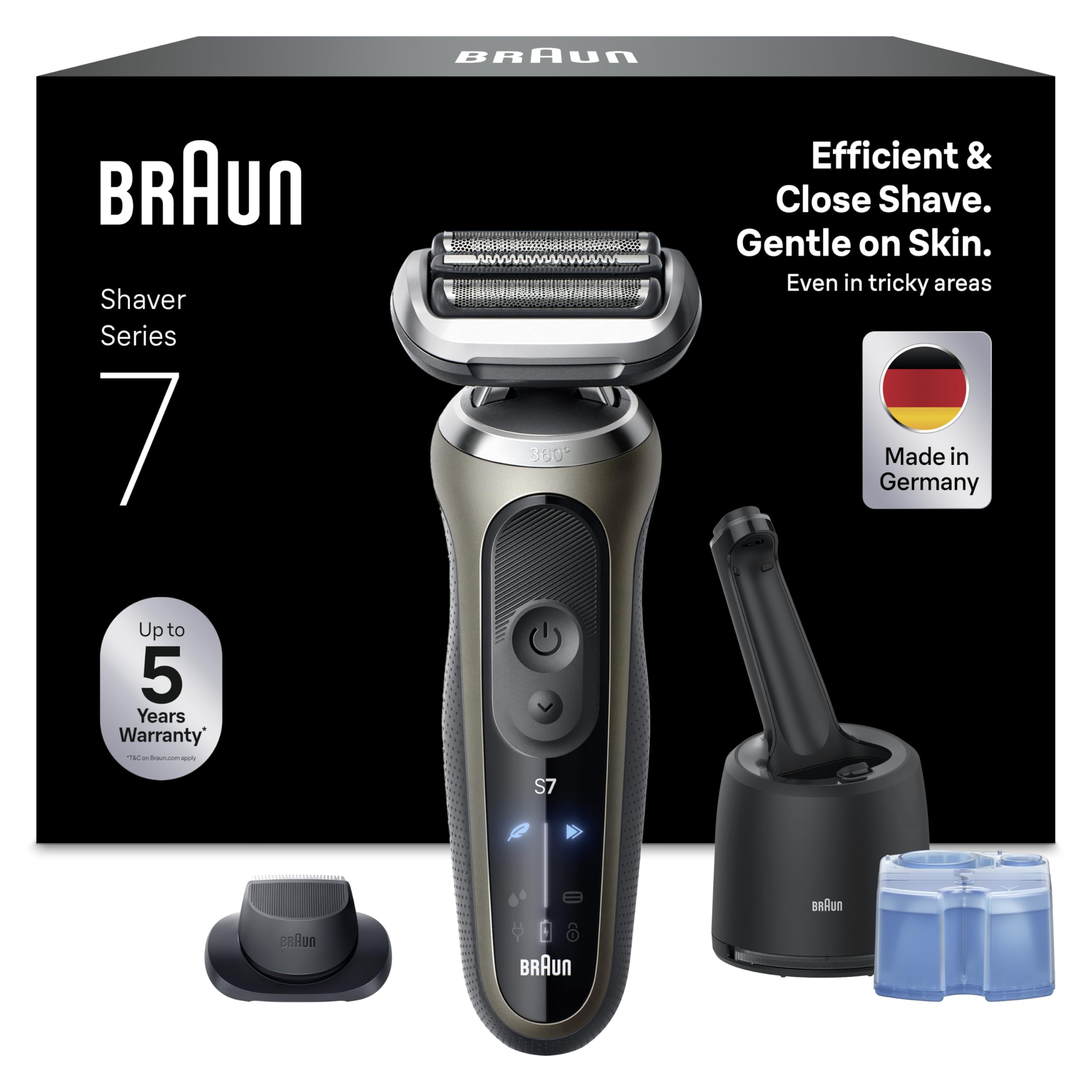 Braun Series 7 Elektrorasierer Herren, Rasierapparat mit 60 Min. Akkulaufzeit