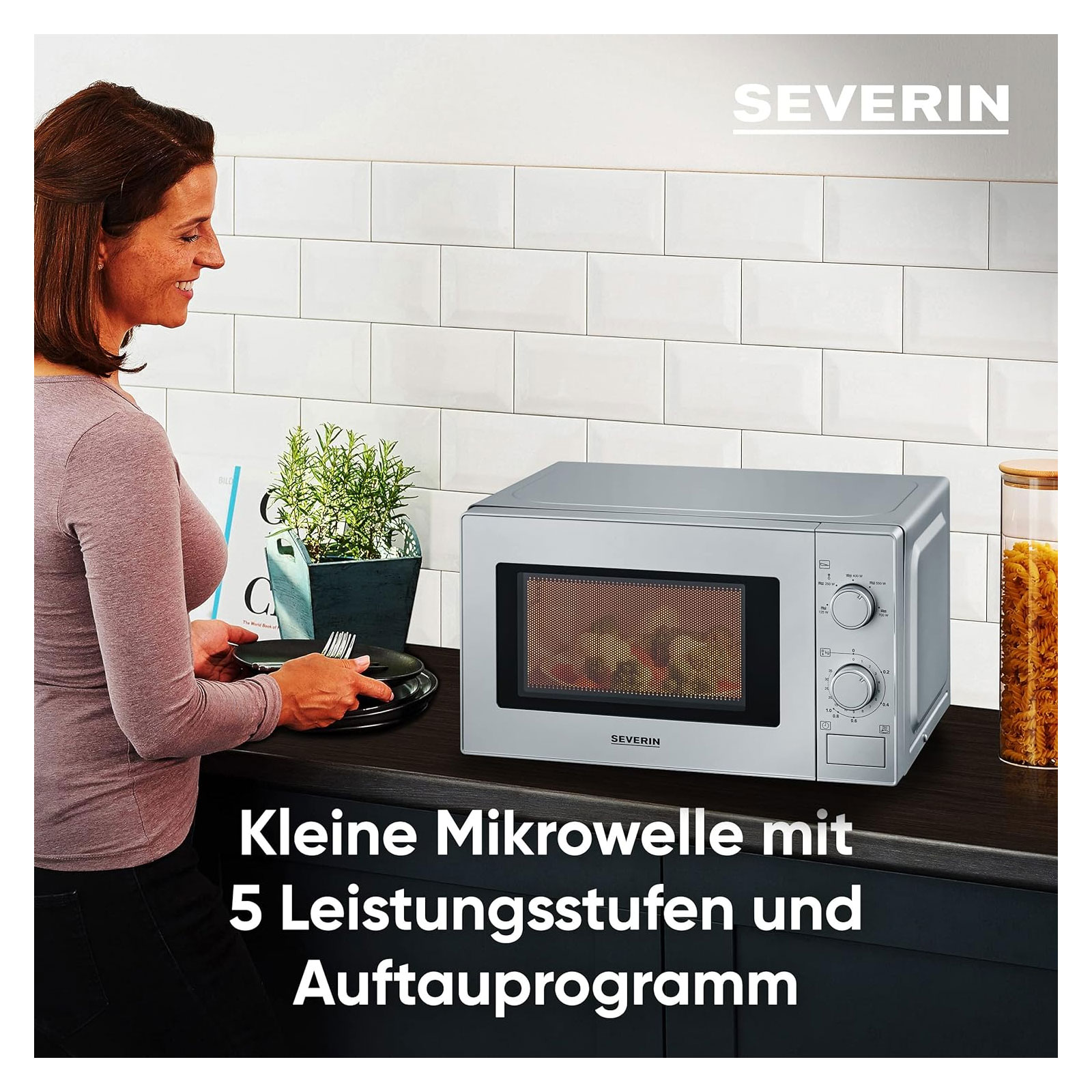 Severin MW 7899 Mikrowelle 20 Liter Auftaufunktion 700 Watt