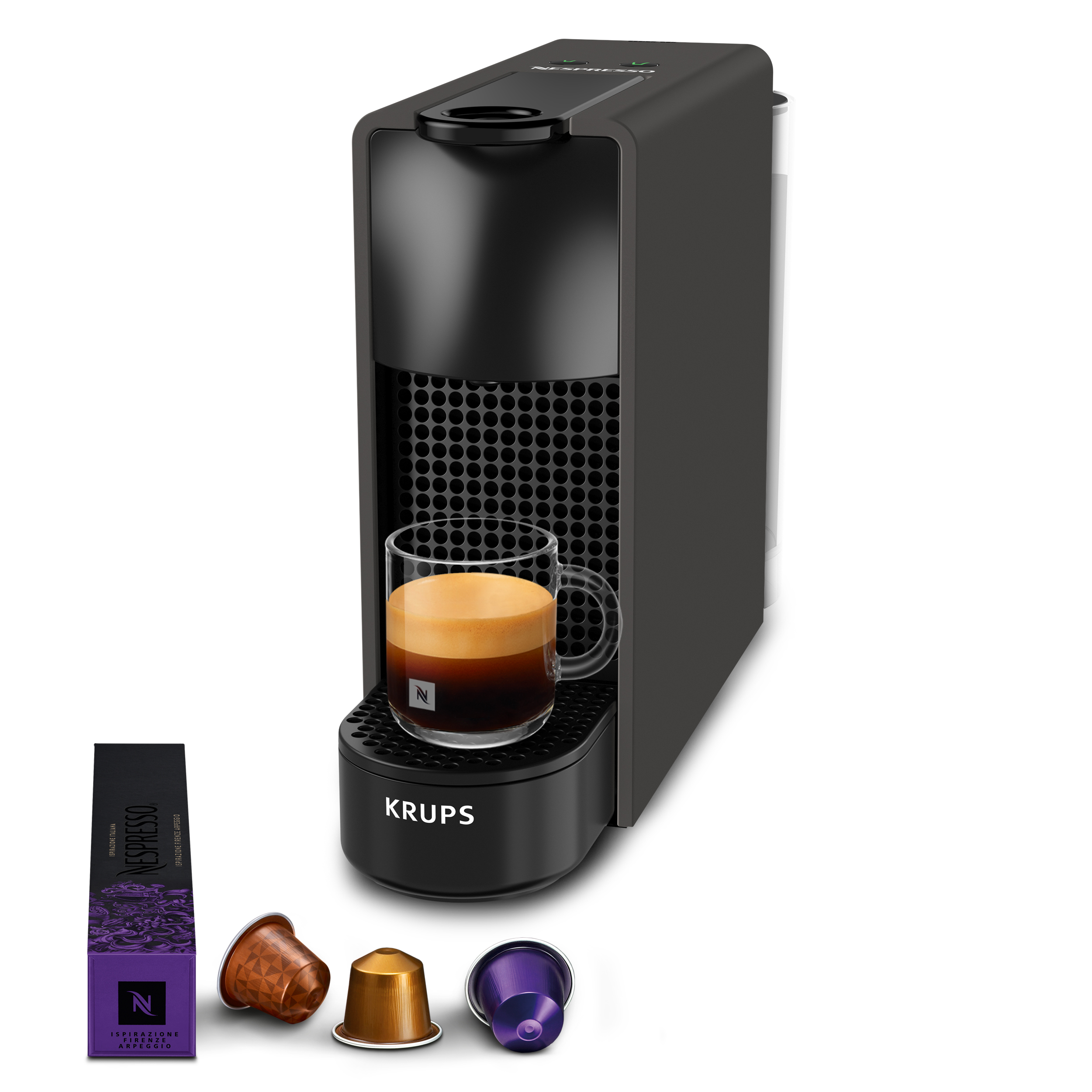 Krups Essenza Mini Nespresso Kaffeekapselmaschine XN110NF0 - Matte Black
