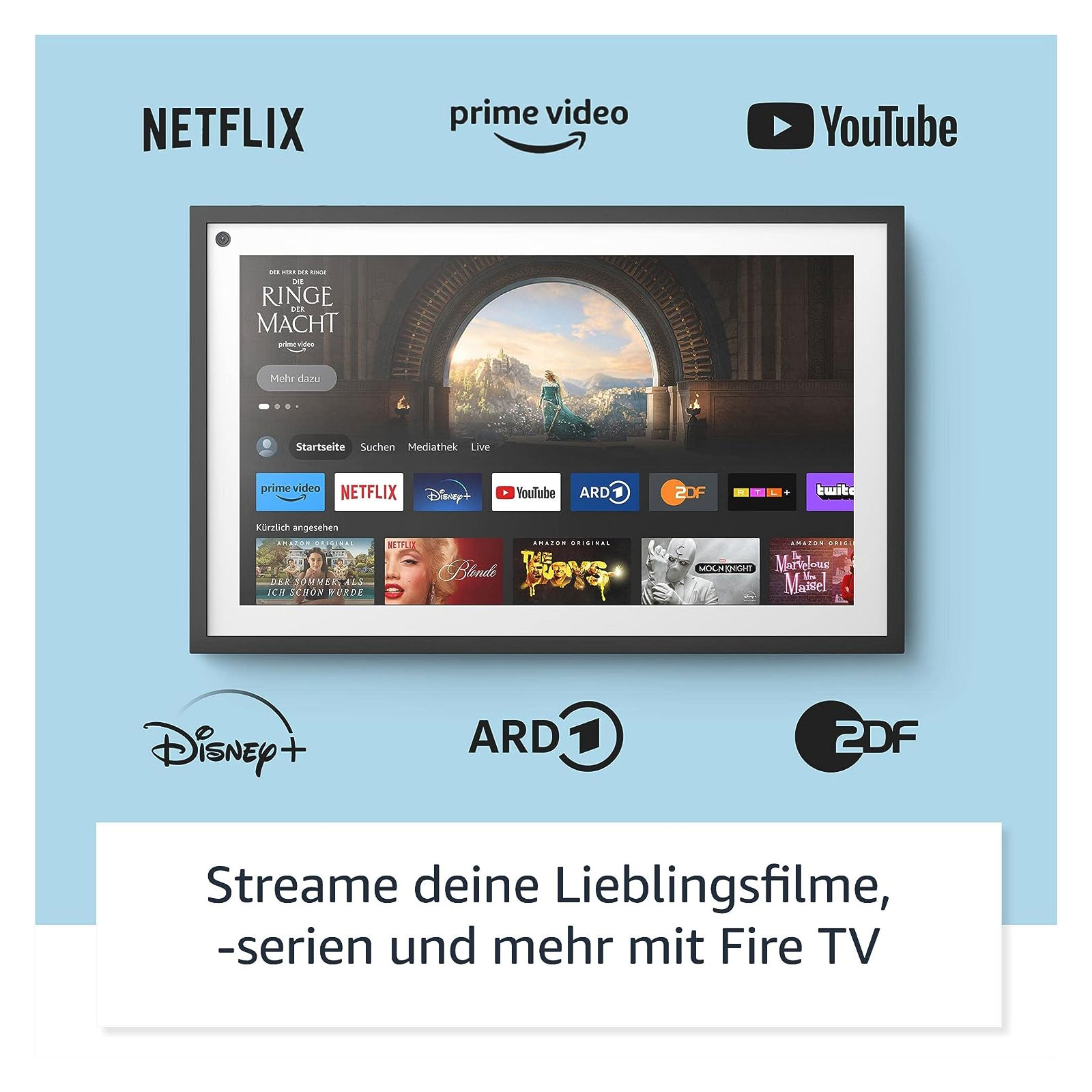 Amazon Echo Show 15 Smart Display in Full HD inkl. Fernbedienung