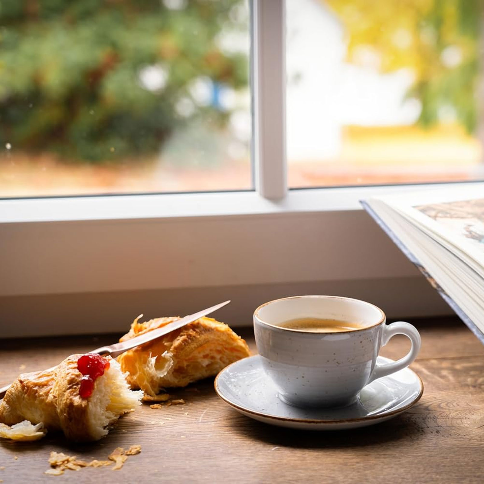 CreaTable, 34037, Serie Vintage Nature Stein, 8-teiliges Geschirrset, Kaffeetassen Set  aus Porzellan, spülmaschinen- und mikrowellengeeignet, Made in Europe