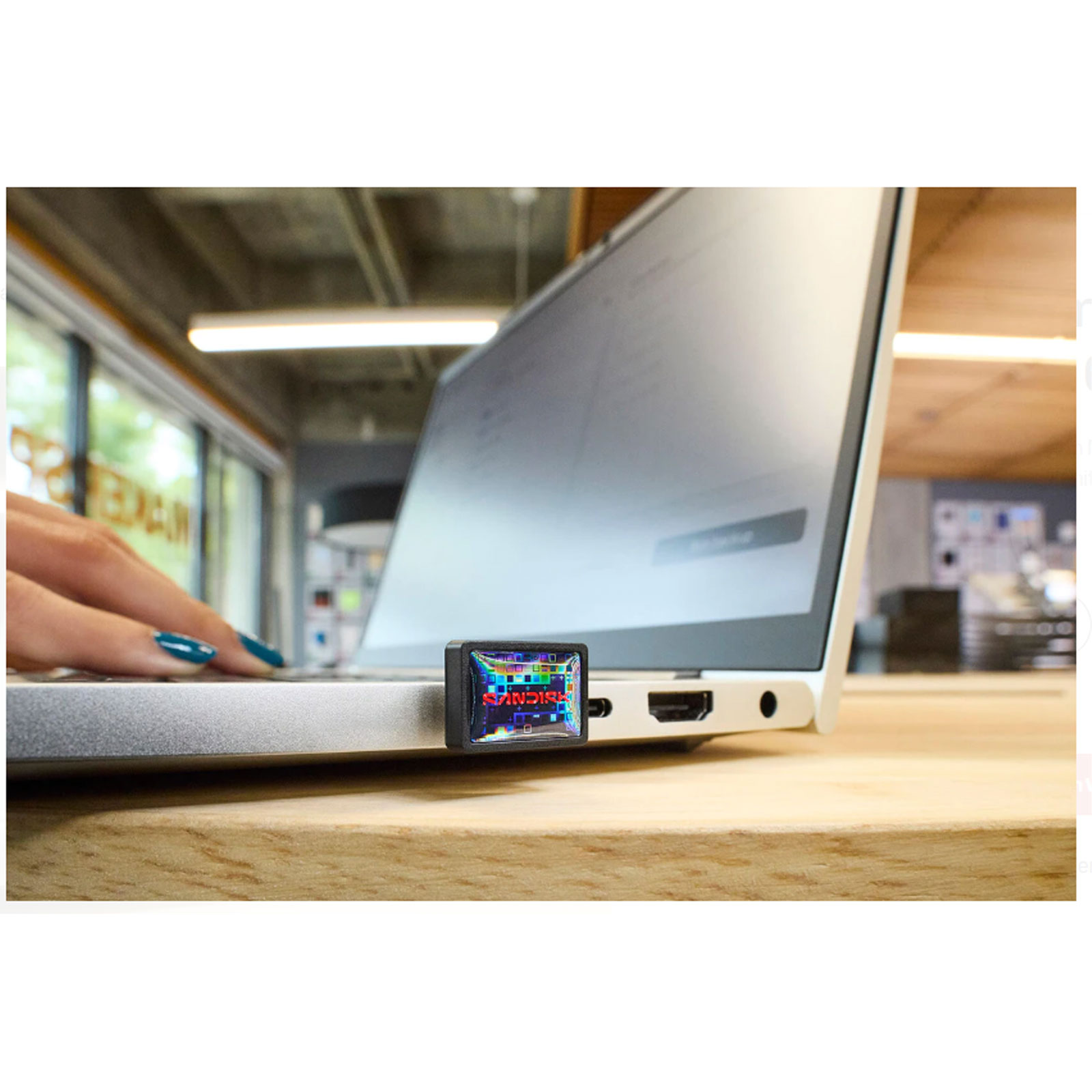 SanDisk Extreme Fit USB-C-Flash-Laufwerk - 64GB (300 MB/s, USB-C 3.2)