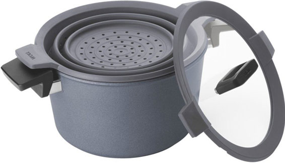 Woll concept plus Gusstopf Ø 28 cm 7,5 Liter mit Siebeinsatz