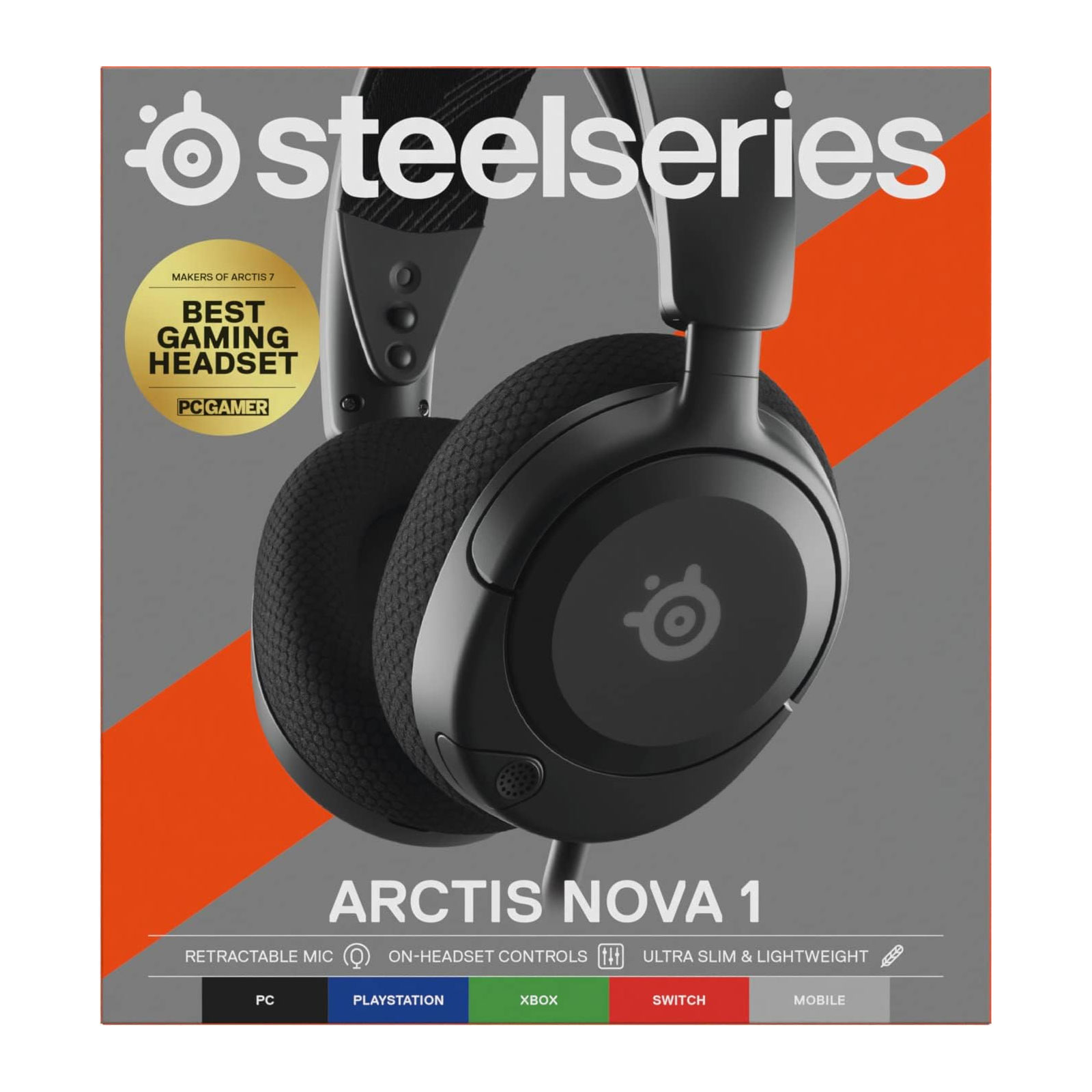 Steelseries Arctis Nova 1, Schwarz Gaming-Headset
