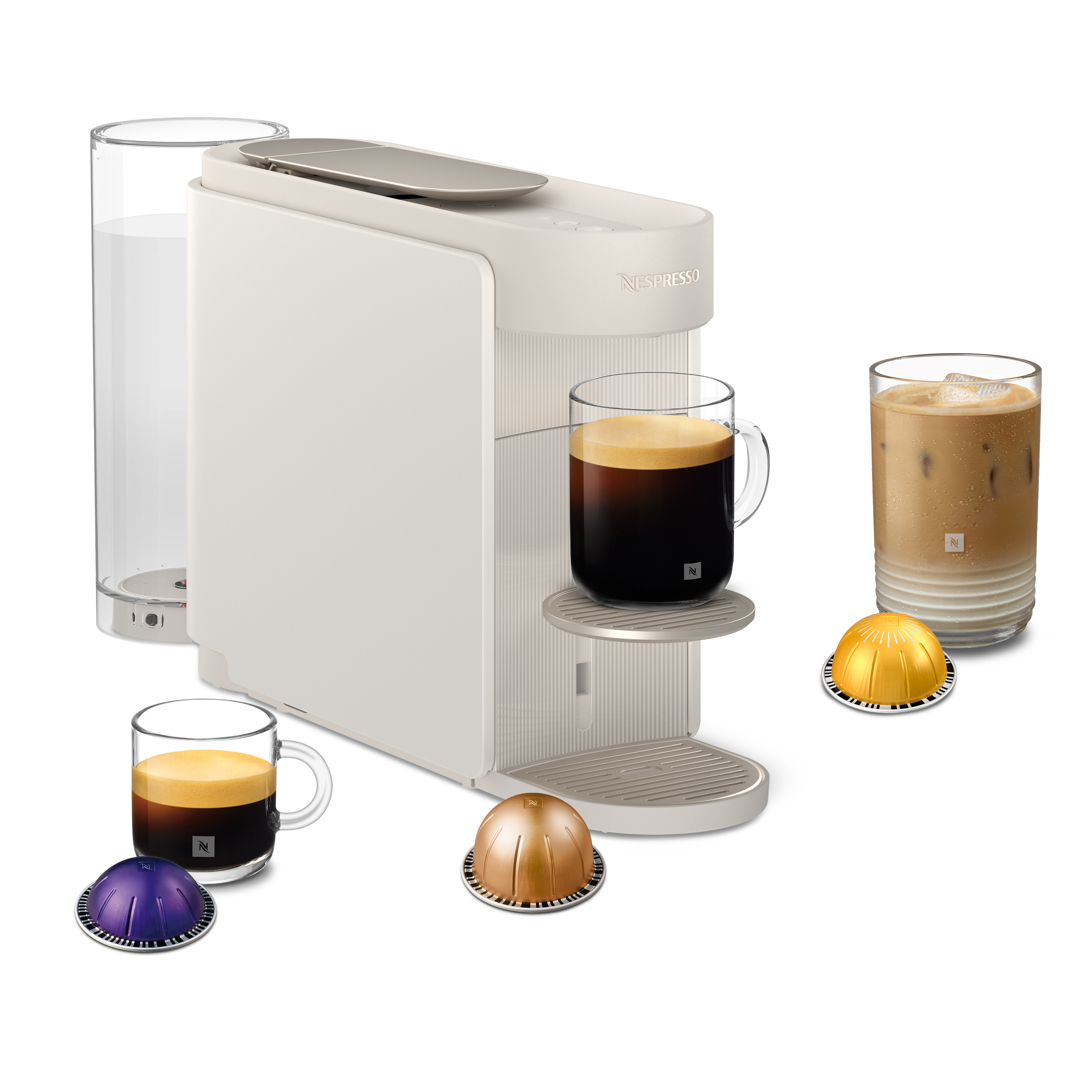 Nespresso Vertuo Up ENV200.W Kapselkaffeemaschine für 7 Tassengrößen