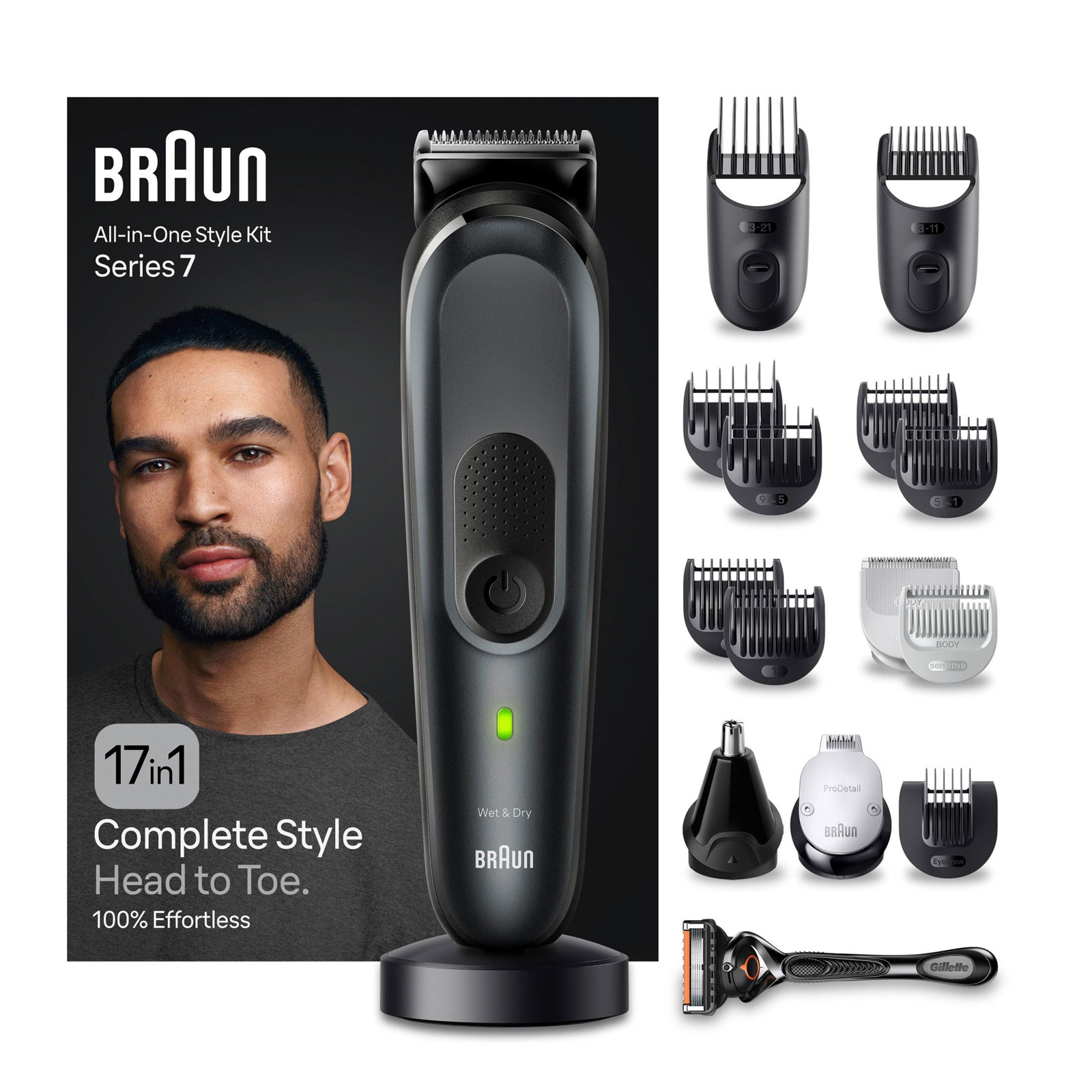 Braun Series 7 MGK7491 All-In-One Styling Set 17-in-1