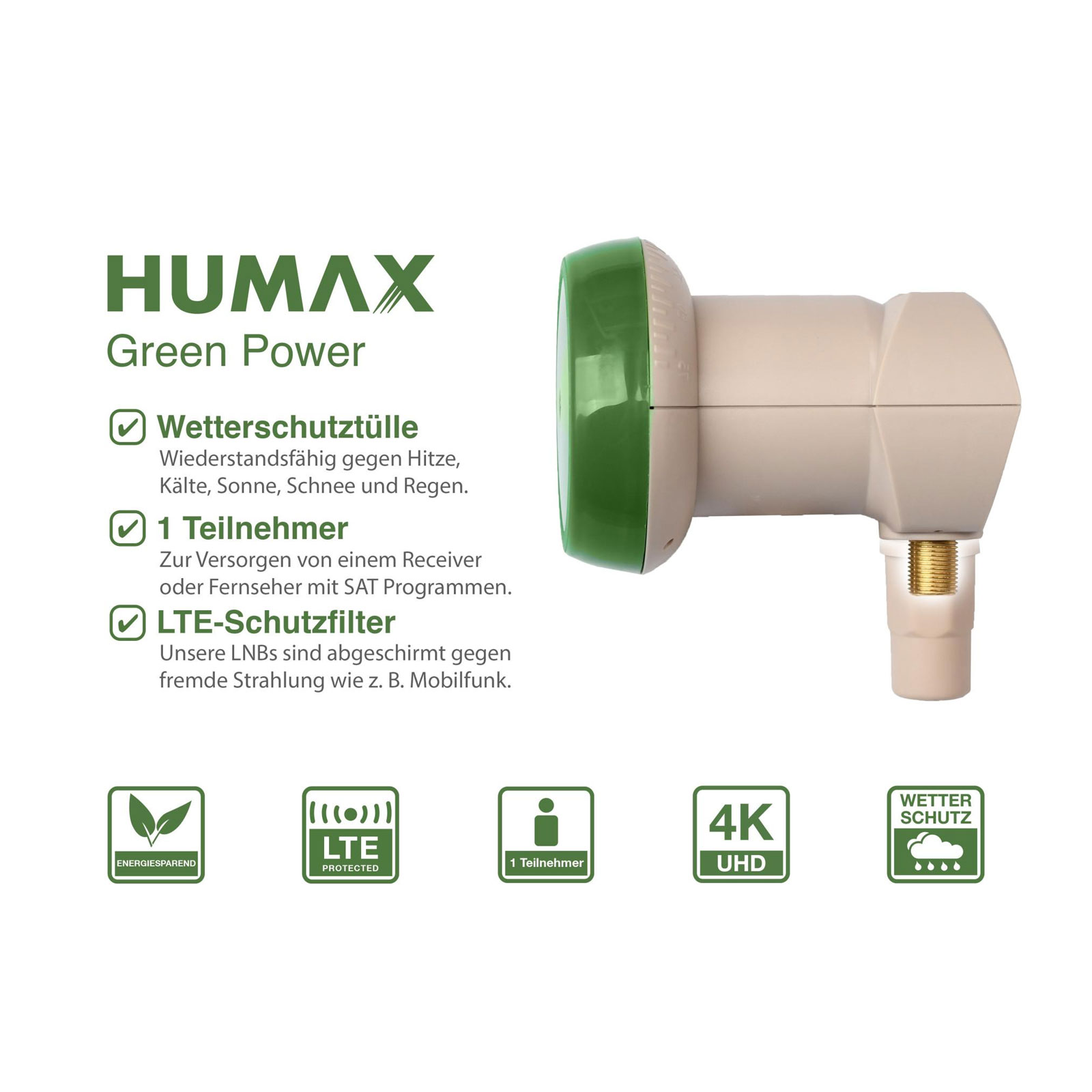 HUMAX Green Power LNB 313 Single LNB