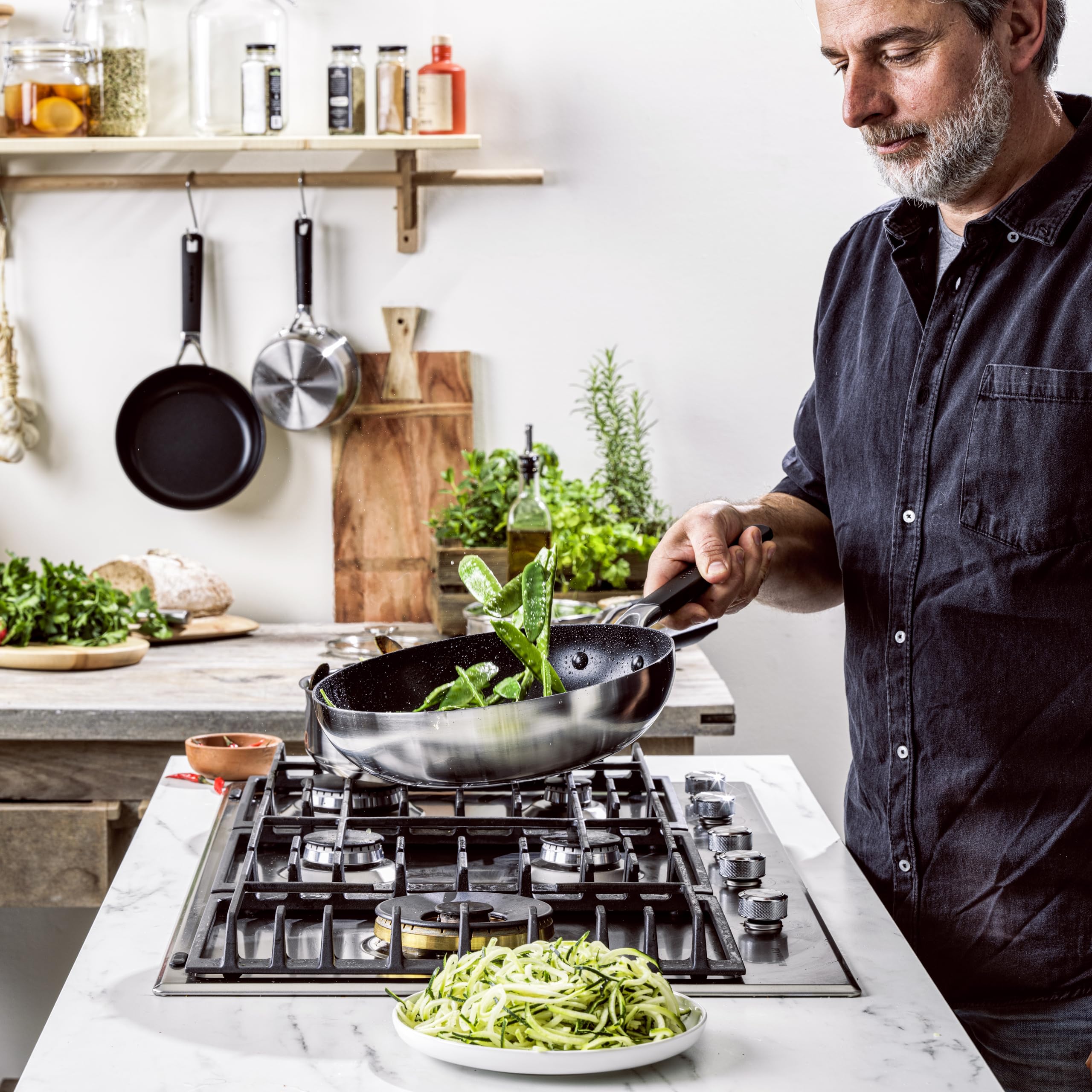 KIT CC005705-001 Wok 28cm Edelstahl