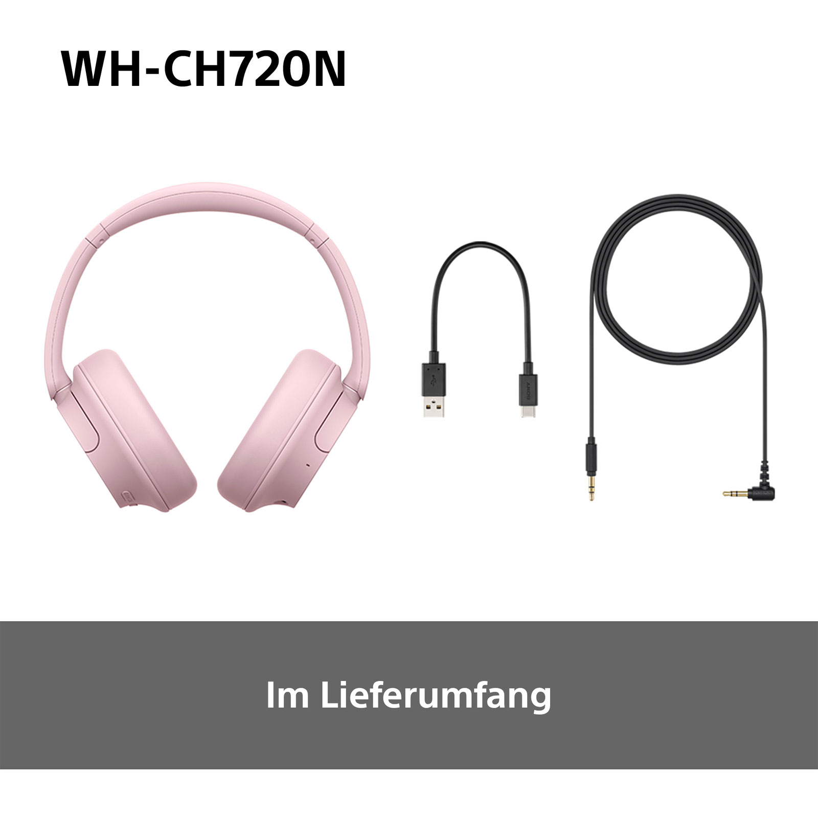 Sony WH-CH720N rosa Over-Ear Kopfhörer